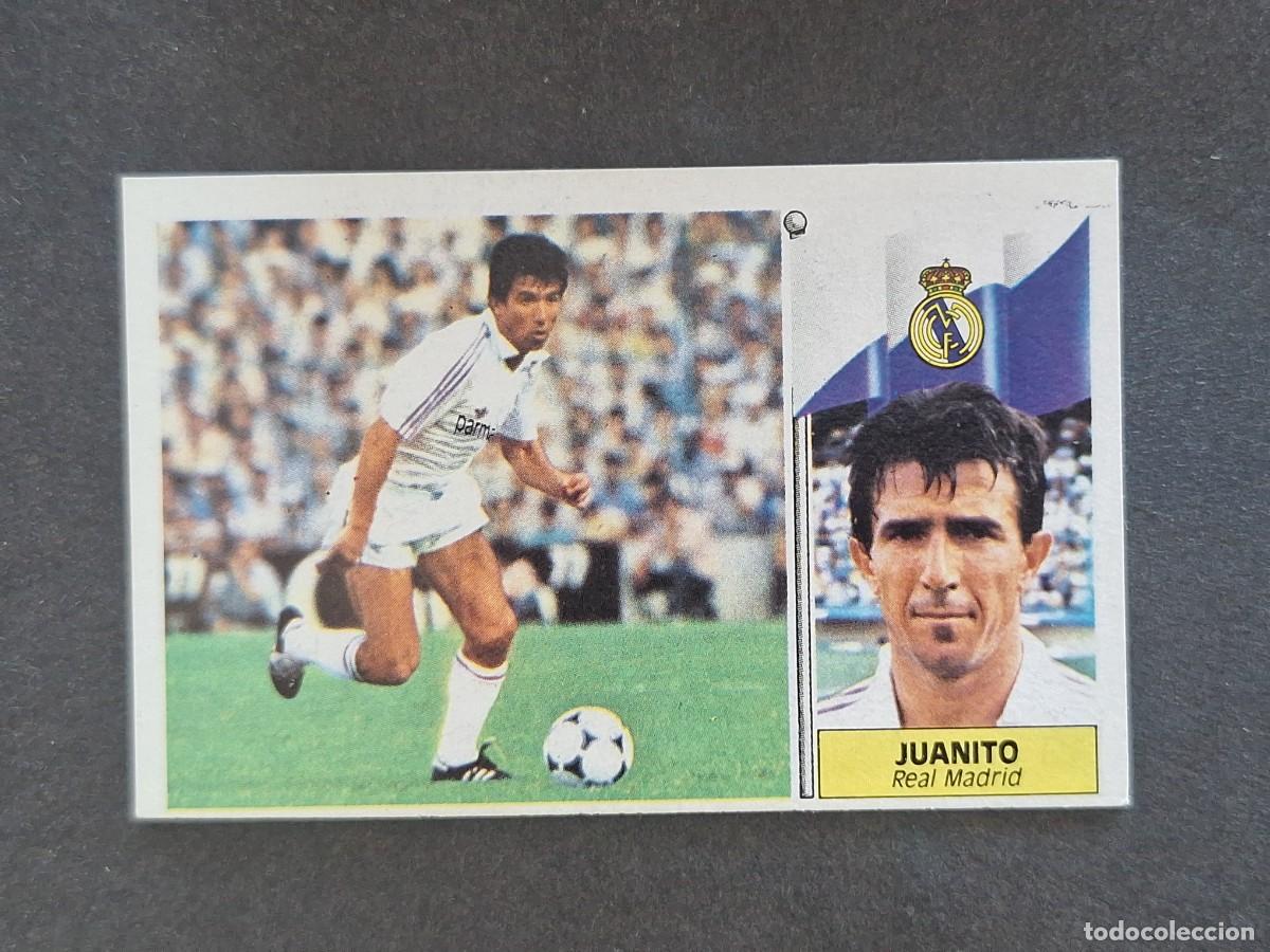 Cromos de f&uacute;tbol: L3 JUANITO REAL MADRID LIGA ESTE 1986 1987 86 87 NUNCA PEGADO SIN PEGAR