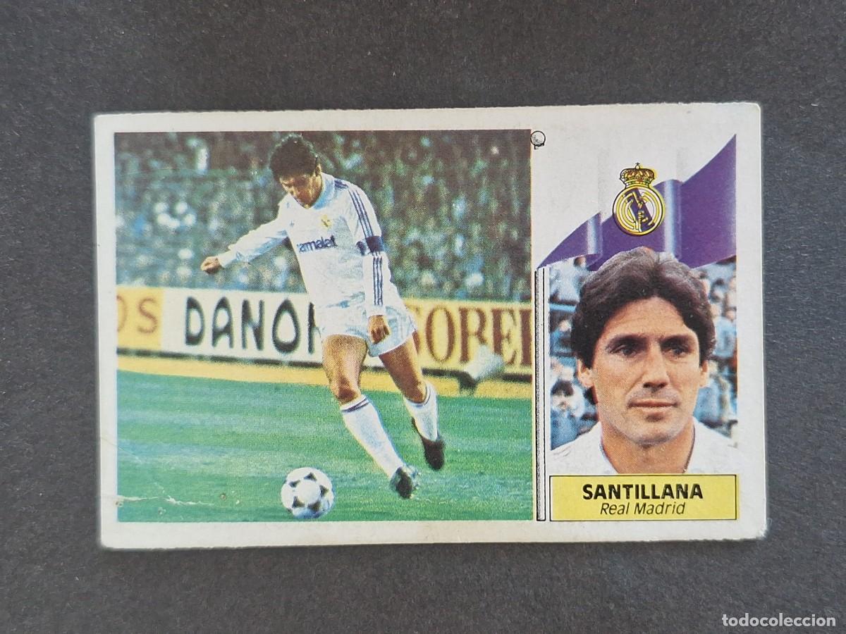 Cromos de f&uacute;tbol: L3 SANTILLANA REAL MADRID LIGA ESTE 1986 1987 86 87 NUNCA PEGADO SIN PEGAR