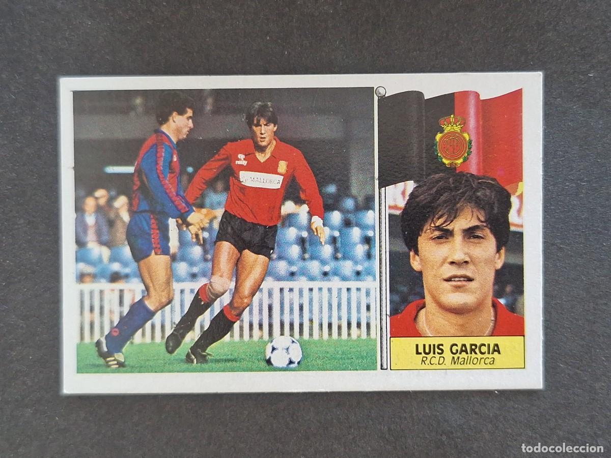 Cromos de f&uacute;tbol: L3 LUIS GARCIA R. C. D. MALLORCA LIGA ESTE 1986 1987 86 87 NUNCA PEGADO SIN PEGAR