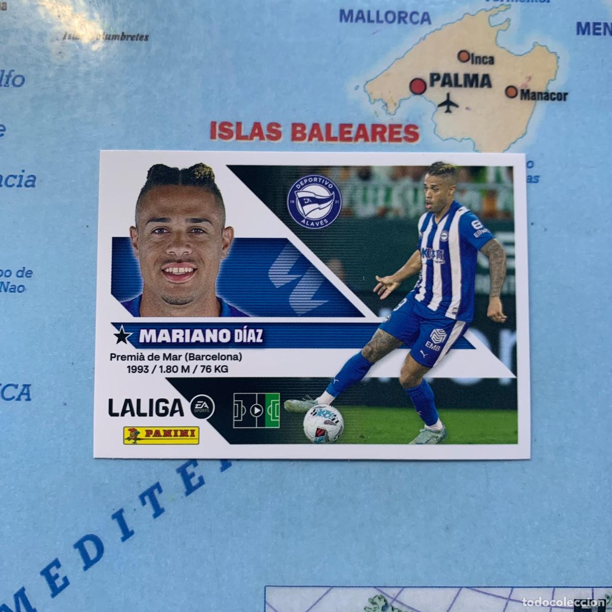 Cromos de f&uacute;tbol: Mariano Diaz coloca n&uacute;mero 20 Bis Del Alaves cromo de la liga este 26-27 2026-2027