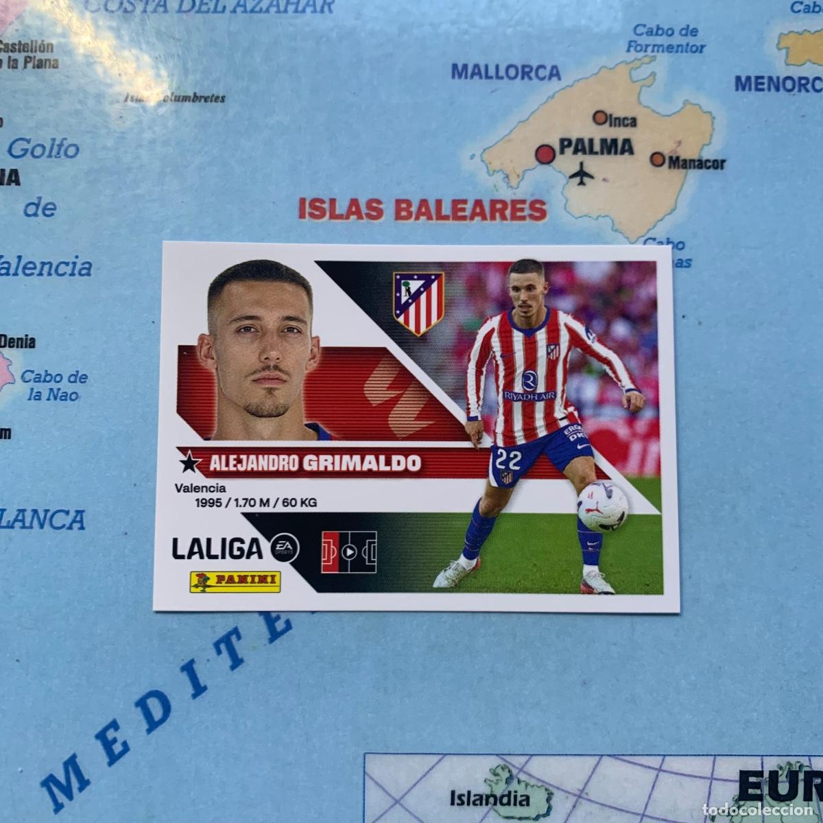 Cromos de f&uacute;tbol: Grimaldo coloca n&uacute;mero 10 Bis Del Atletico de Madrid cromo de la liga este 26-27 2026-2027