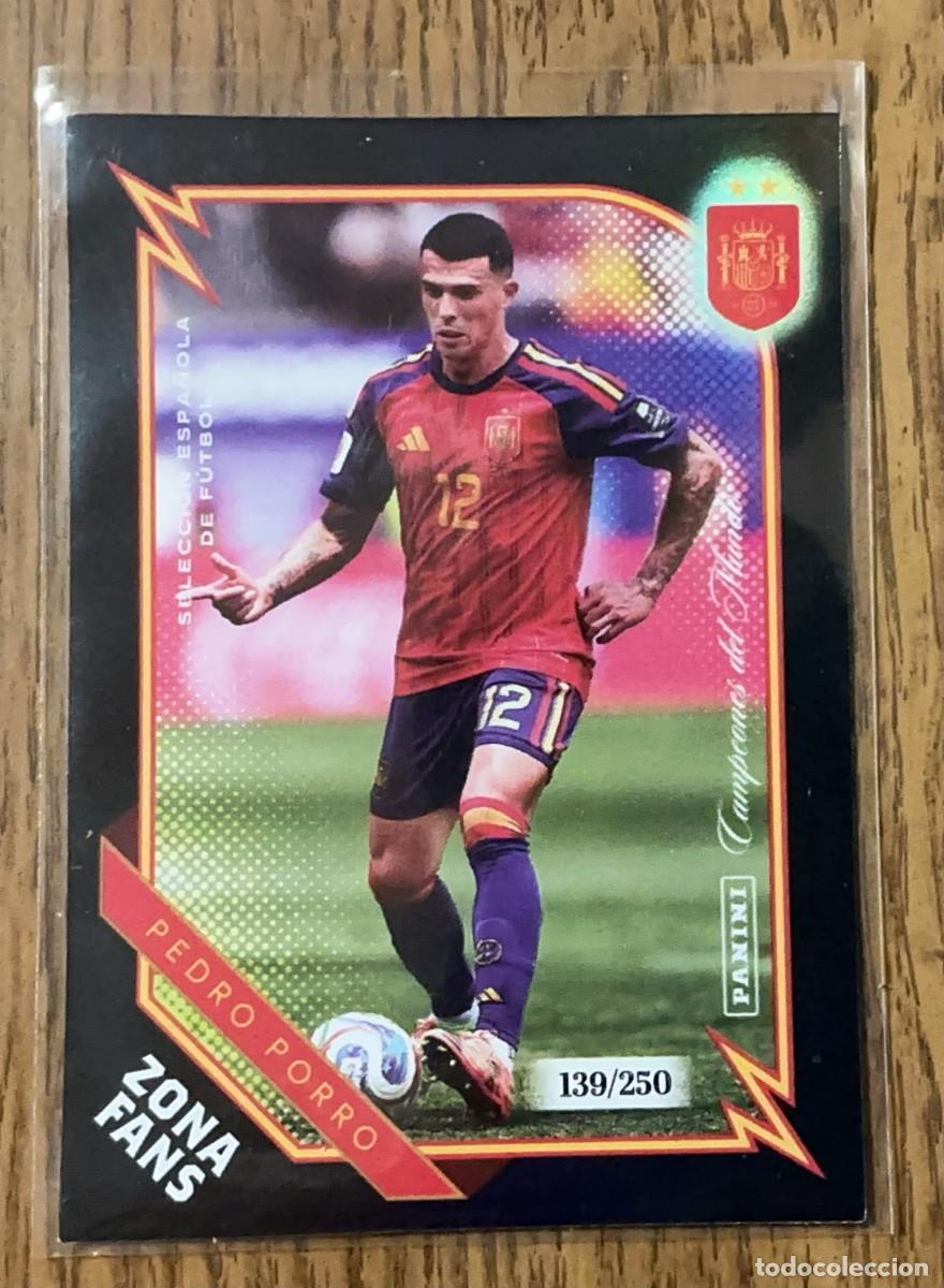Cromos de f&uacute;tbol: Pedro Porro Zona Fans Black Parallel /250 Panini Club Pasion Espa&ntilde;a