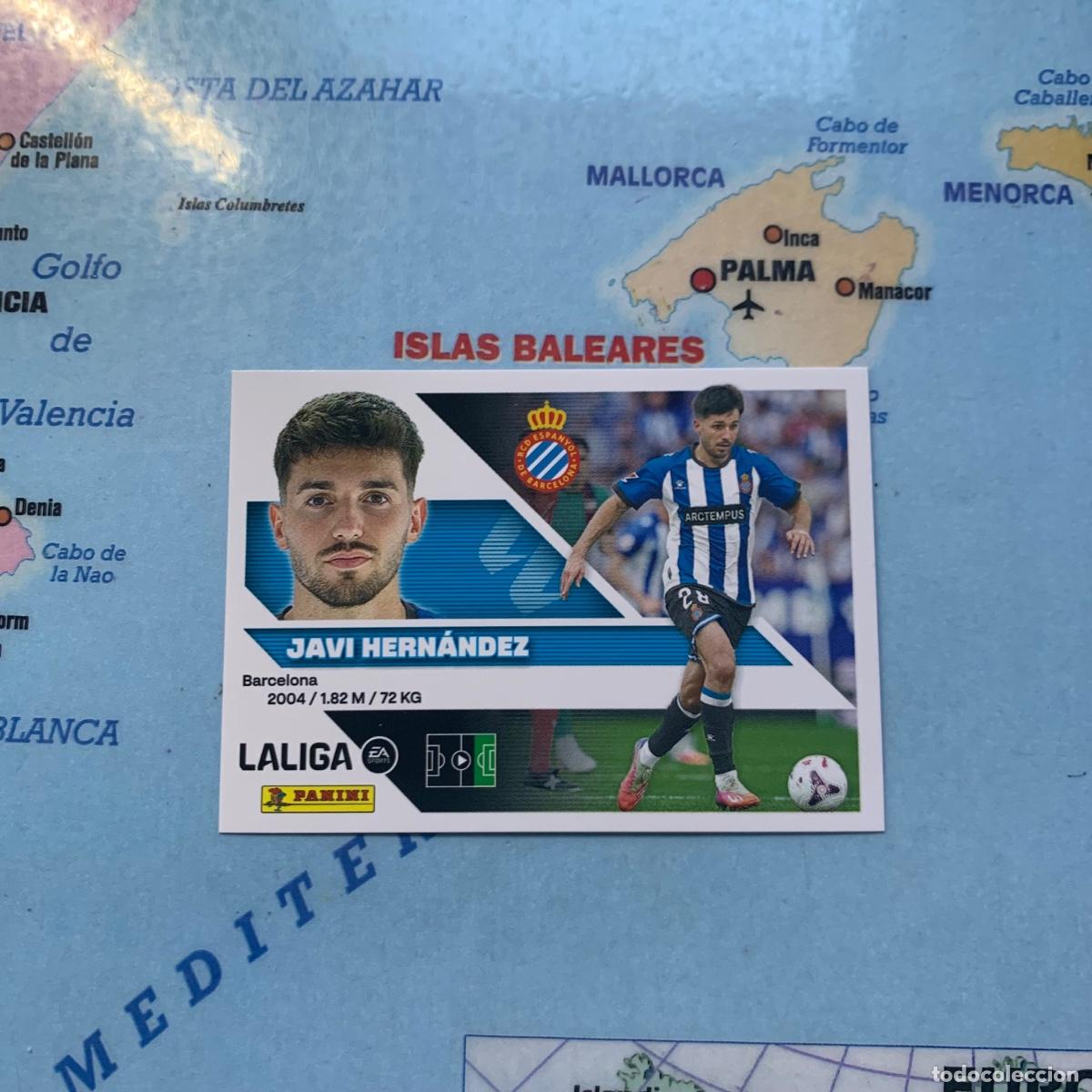 Cromos de f&uacute;tbol: Javi Hern&aacute;ndez coloca n&uacute;mero 15 Bis Del Espa&ntilde;ol cromo de la liga este 26-27 2026-2027