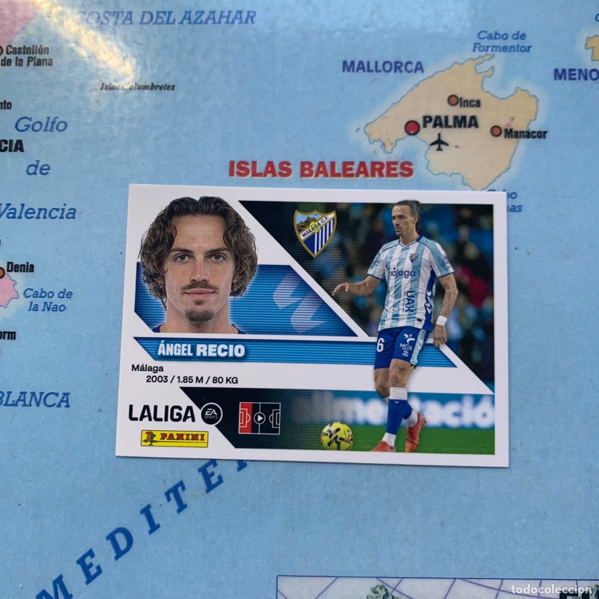 Cromos de f&uacute;tbol: Recio coloca n&uacute;mero 6 Bis Del Malaga cromo de la liga este 26-27 2026-2027
