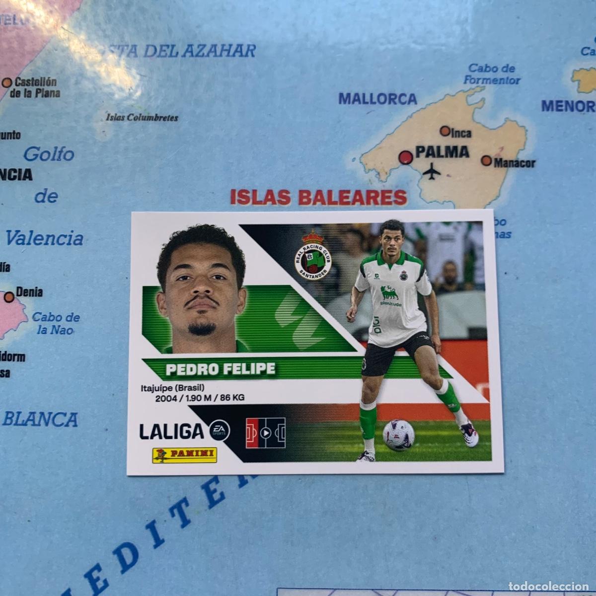 Cromos de f&uacute;tbol: Pedro Felipe coloca n&uacute;mero 8 Bis Del Racing cromo de la liga este 26-27 2026-2027