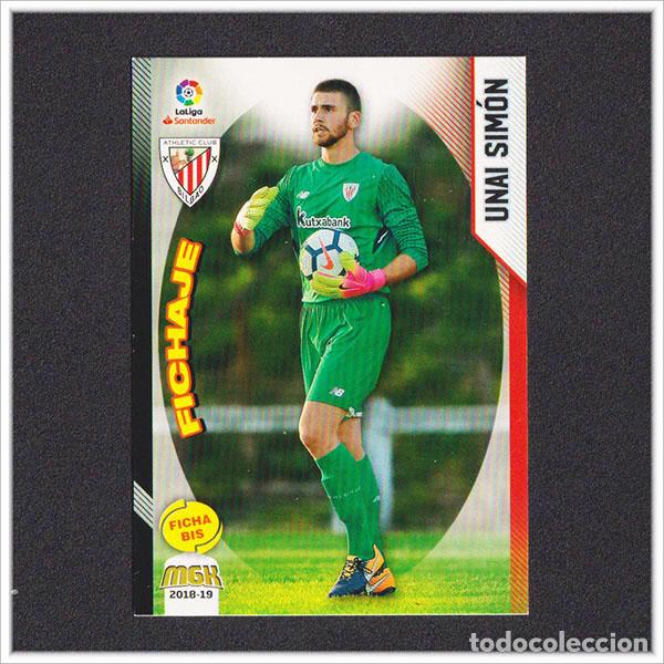 Cromos de f&uacute;tbol: MEGACRACKS 2018 2019 18 19 PANINI UNAI SIMON 29 BIS FICHAJE ROOKIE ATHLETIC BILBAO LIGA ALBUM MGK