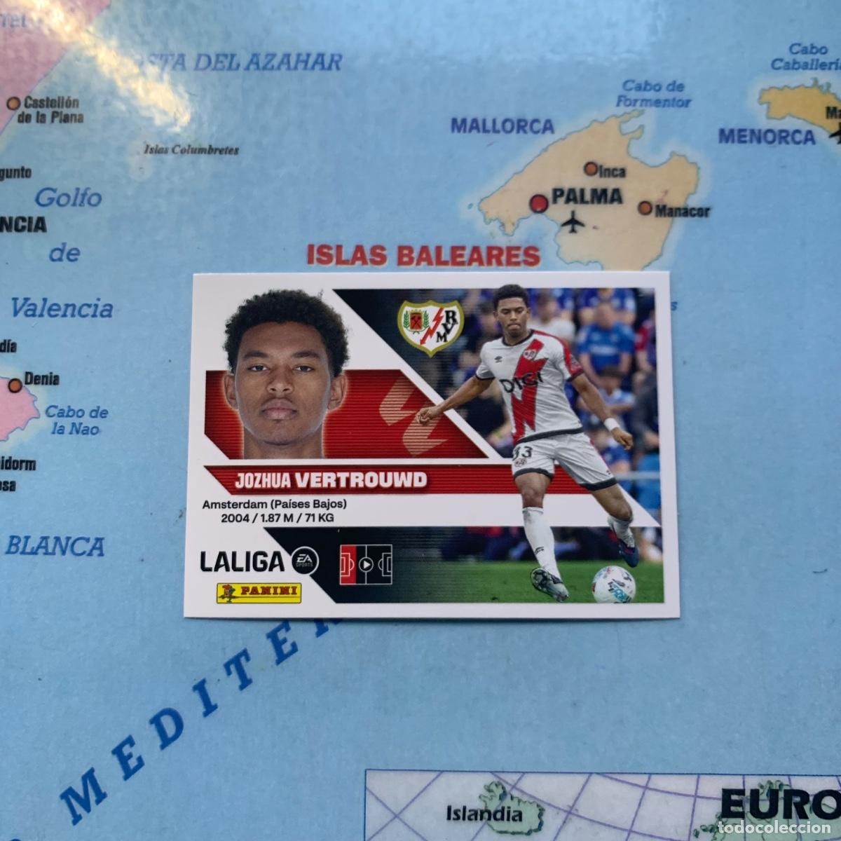 Cromos de f&uacute;tbol: Vertrouwd coloca n&uacute;mero 7 Bis Del Rayo Vallecano cromo de la liga este 26-27 2026-2027