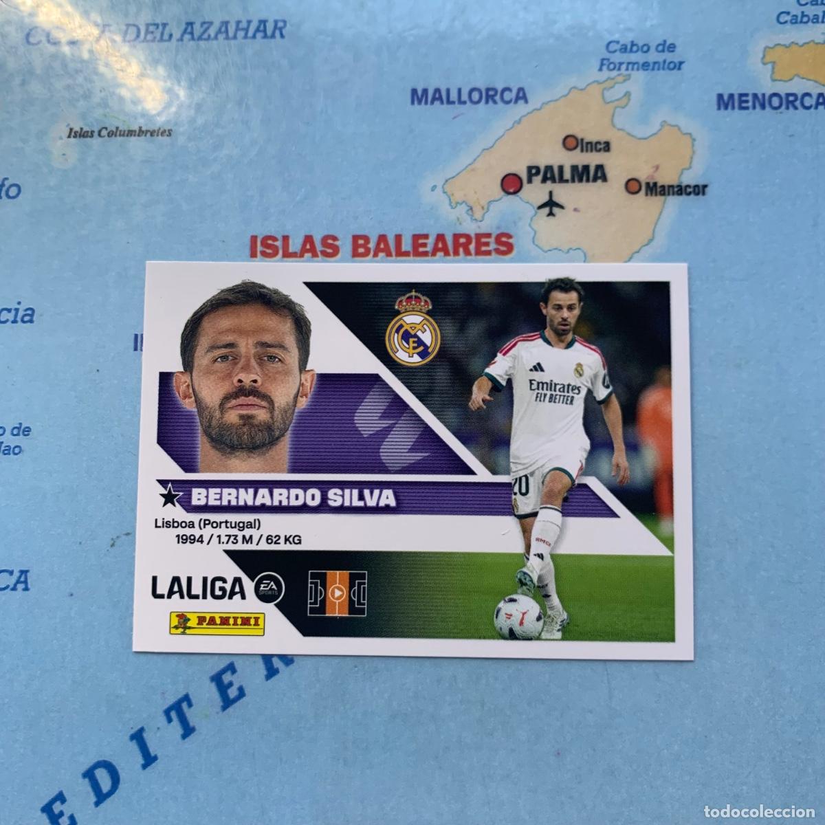 Cromos de f&uacute;tbol: Bernardo Silva &uacute;ltimo fichaje n&uacute;mero 1 del Real Madrid cromo de la liga este 26-27 2026-2027