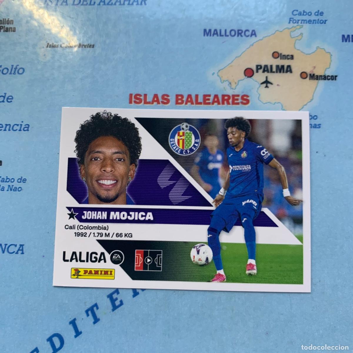 Cromos de f&uacute;tbol: Mojica &uacute;ltimo fichaje n&uacute;mero 23 del Getafe cromo de la liga este 26-27 2026-2027