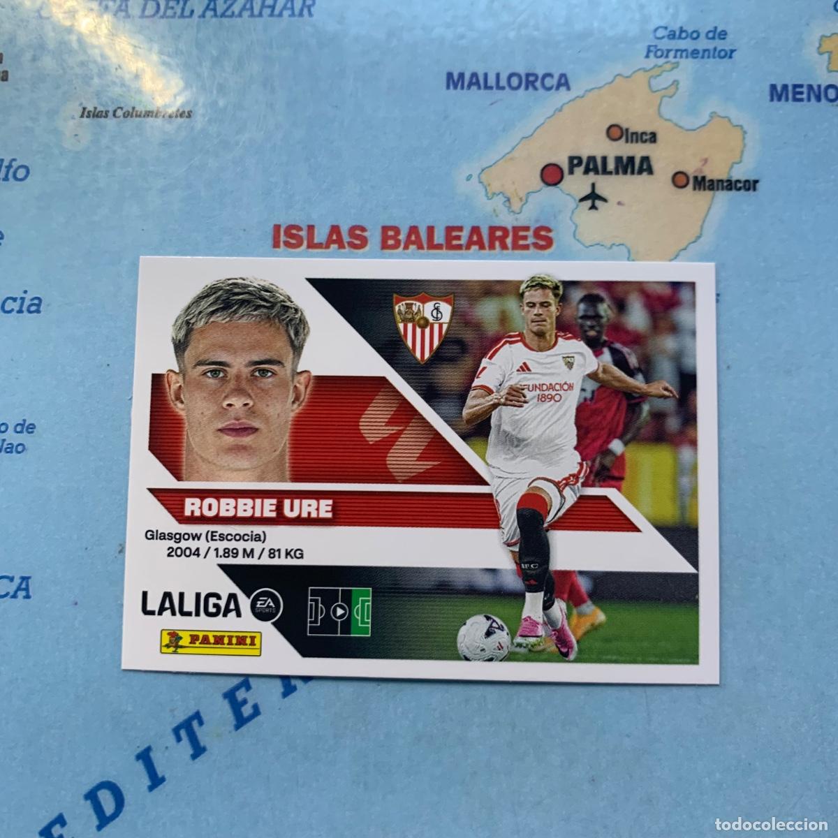 Cromos de f&uacute;tbol: Robbie Ure &uacute;ltimo fichaje n&uacute;mero 25 del Sevilla cromo de la liga este 26-27 2026-2027