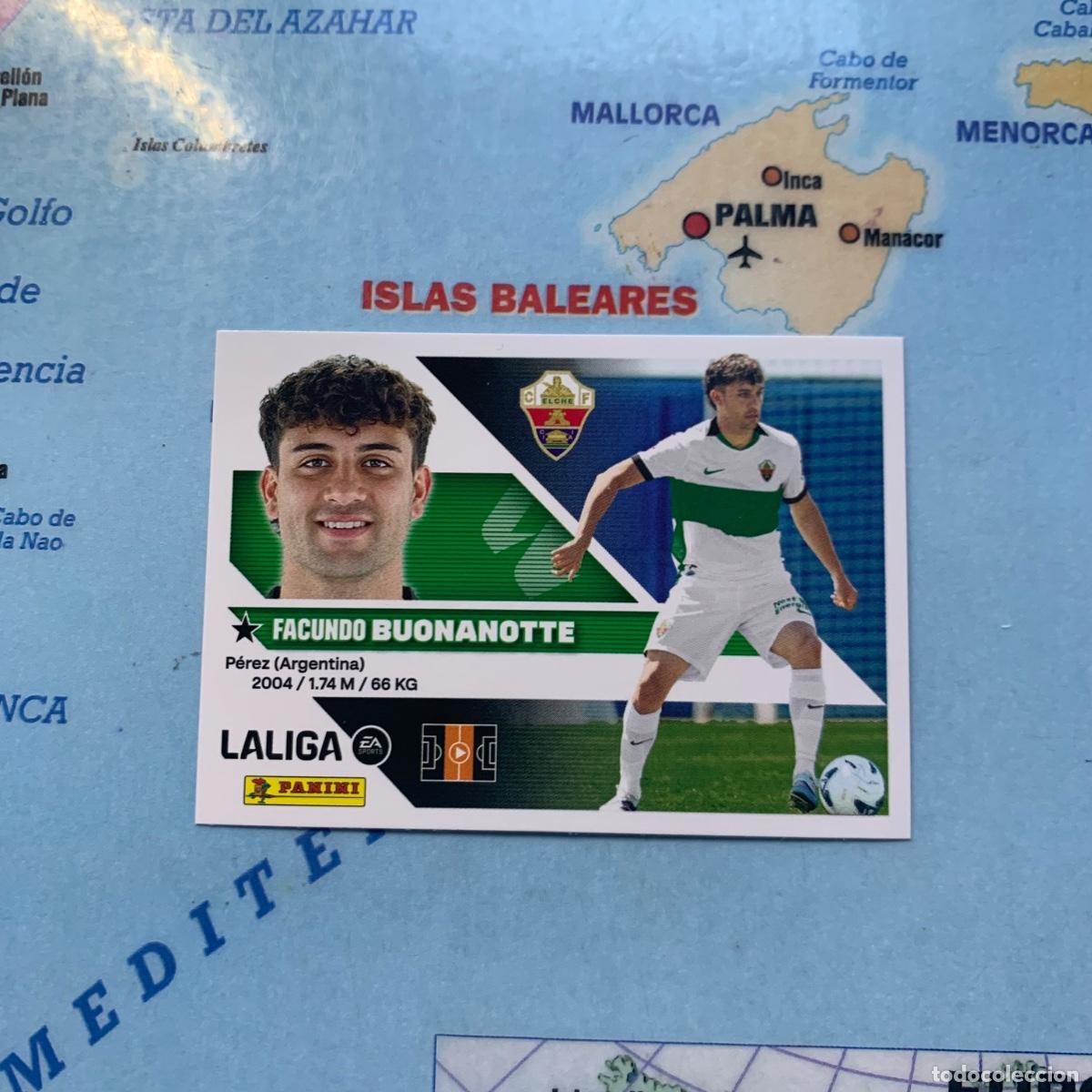 Cromos de f&uacute;tbol: Buonanotte &uacute;ltimo fichaje n&uacute;mero 32 Del Elche cromo de la liga este 26-27 2026-2027
