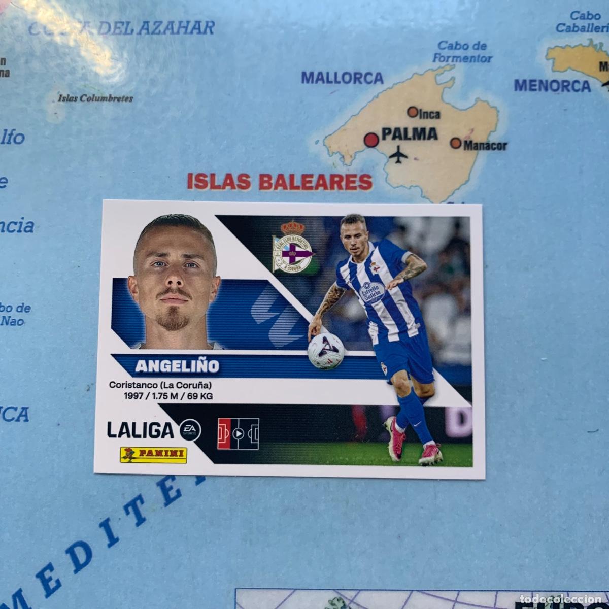 Cromos de f&uacute;tbol: Angeli&ntilde;o &uacute;ltimo fichaje n&uacute;mero 33 Del Deportivo de La Coru&ntilde;a cromo de la liga este 26-27 2026-2027