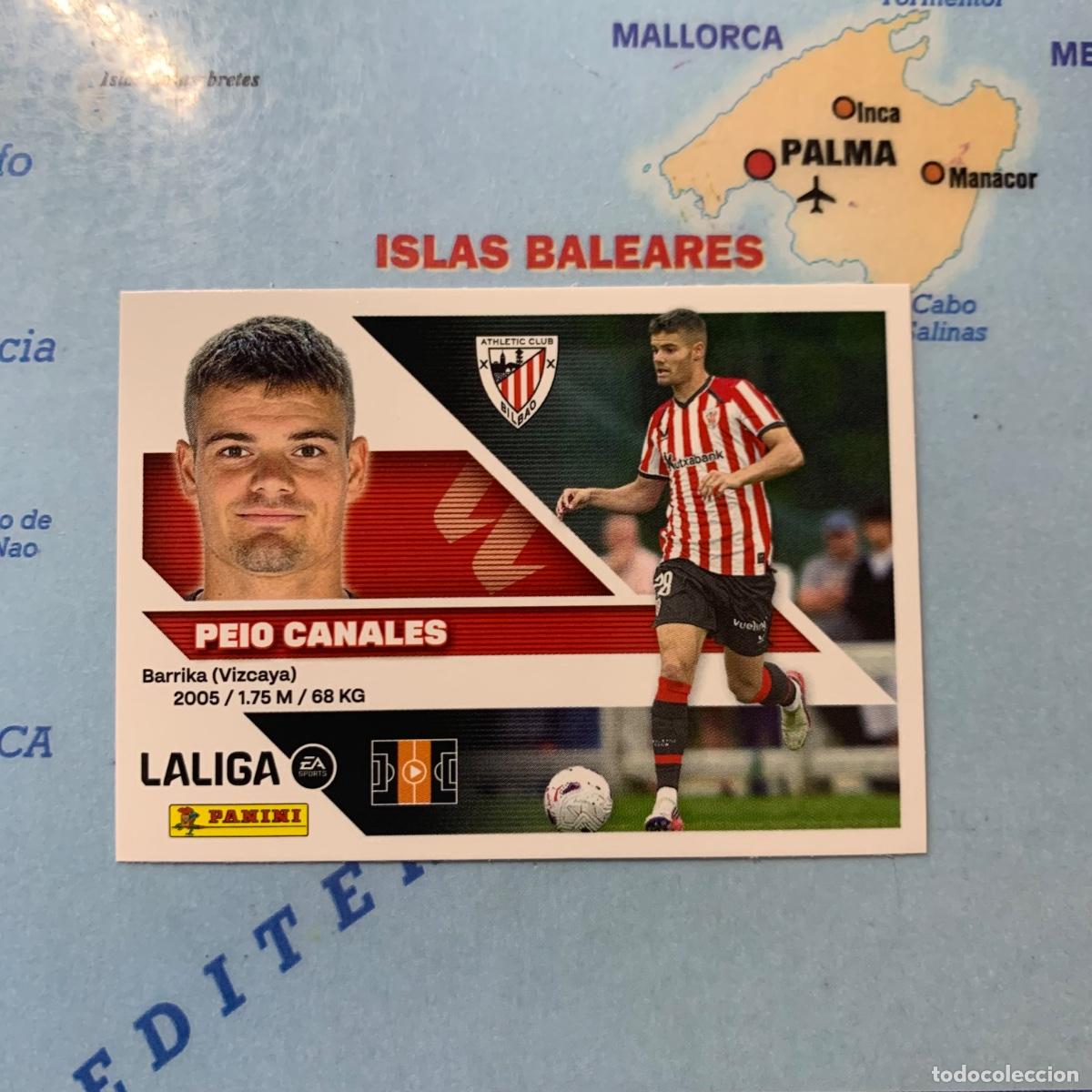 Cromos de f&uacute;tbol: Peio Canales &uacute;ltimo fichaje n&uacute;mero 35 Del Athletic de Bilbao cromo de la liga este 26-27 2026-2027