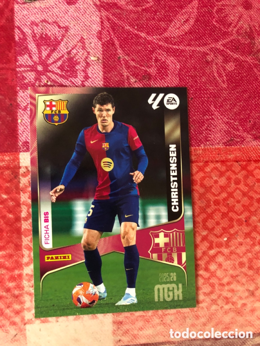 Cromos de f&uacute;tbol: Christensen n&uacute;mero 79 Bis del Barcelona megacracks 25-26 2025-2026