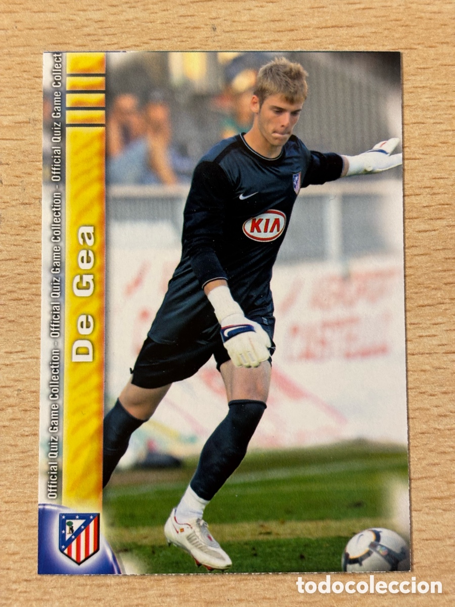 Cromos de f&uacute;tbol: # 86 De Gea Atl&eacute;tico de Madrid rookie card. Mundicromo 09 10. Perfecto Mint condition Manchester Utd