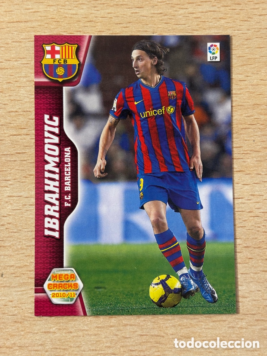 Cromos de f&uacute;tbol: # 70 ibrahimovic FC Barcelona Megacracks 2010-11. Perfecto estado. Mint Condition