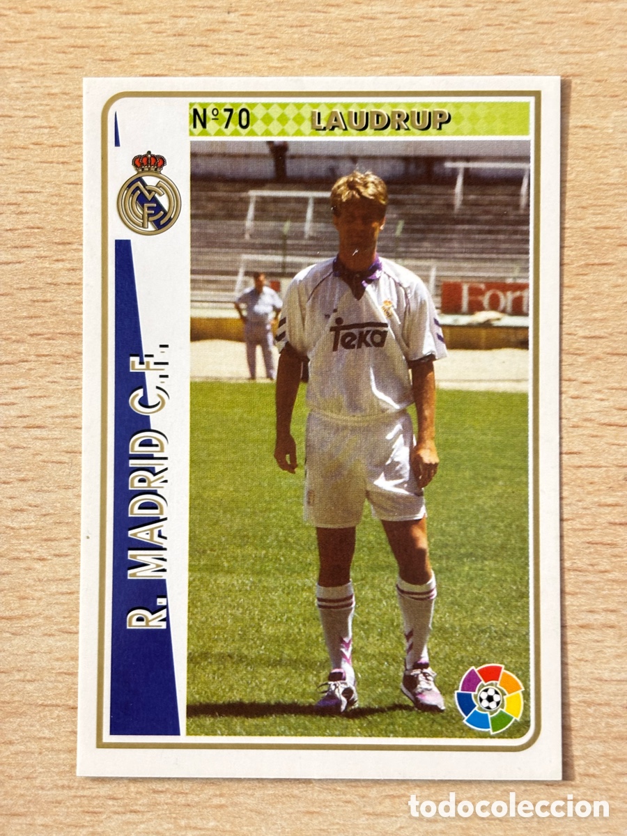 Cromos de f&uacute;tbol: # 70 Laudrup Real Madrid fichaje Mundicromo 94-95. # rookie. Perfecto estado