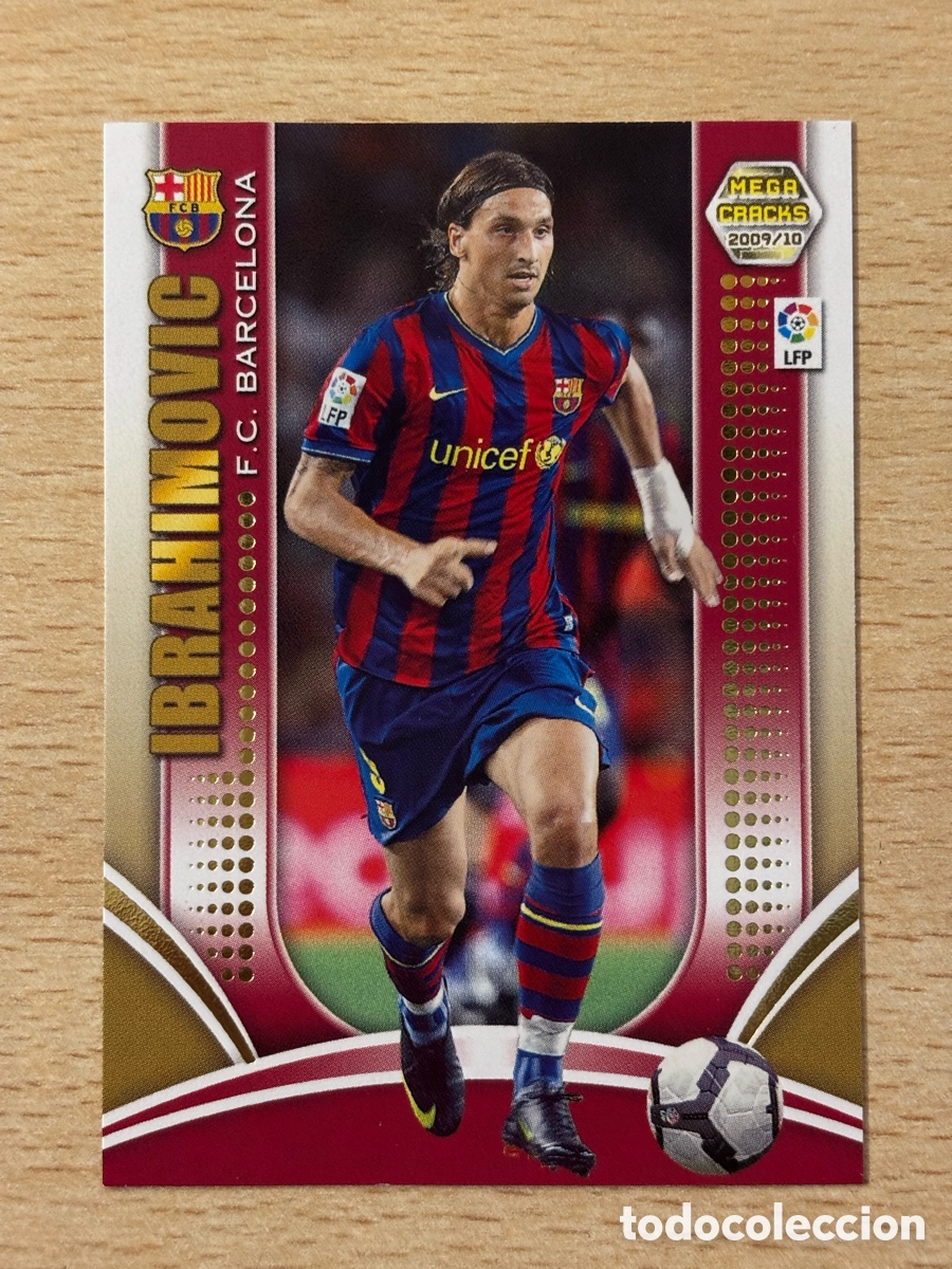 Cromos de f&uacute;tbol: # 70 ibrahimovic FC Barcelona Megacracks 2009-10 nuevo de sobre Mint Condition