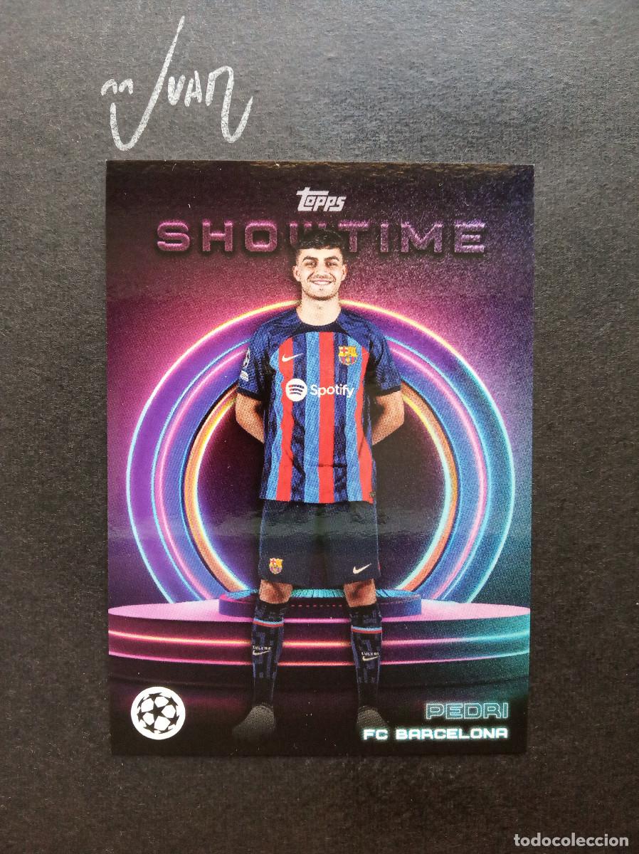 Cromos de f&uacute;tbol: PEDRI BARCELONA ESPA&Ntilde;A ⚽ TOPPS &reg; SHOWTIME UCC UEFA CLUB COMPETITIONS 2022 2023 22 23 NUEVO