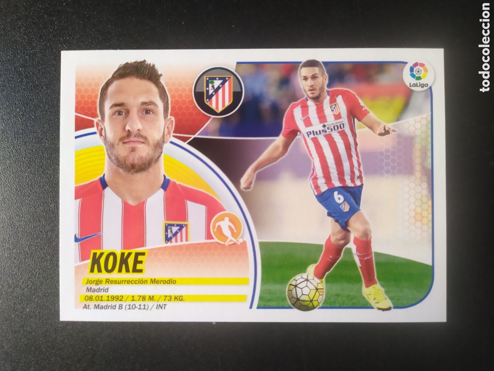 Cartes &agrave; collectionner de Football: Liga este 2016 2017 16 17 panini Koke n&deg; 12 Atl&eacute;tico Madrid logo viejo