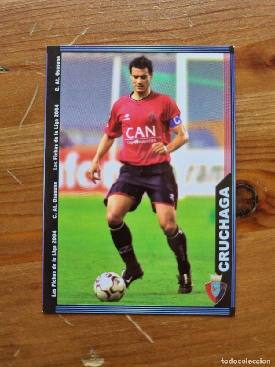 Cromos de f&uacute;tbol: 276 CRUCHAGA (CA Osasuna). Las Fichas de la Liga 2003 2004 03 04 (Mundicromo)