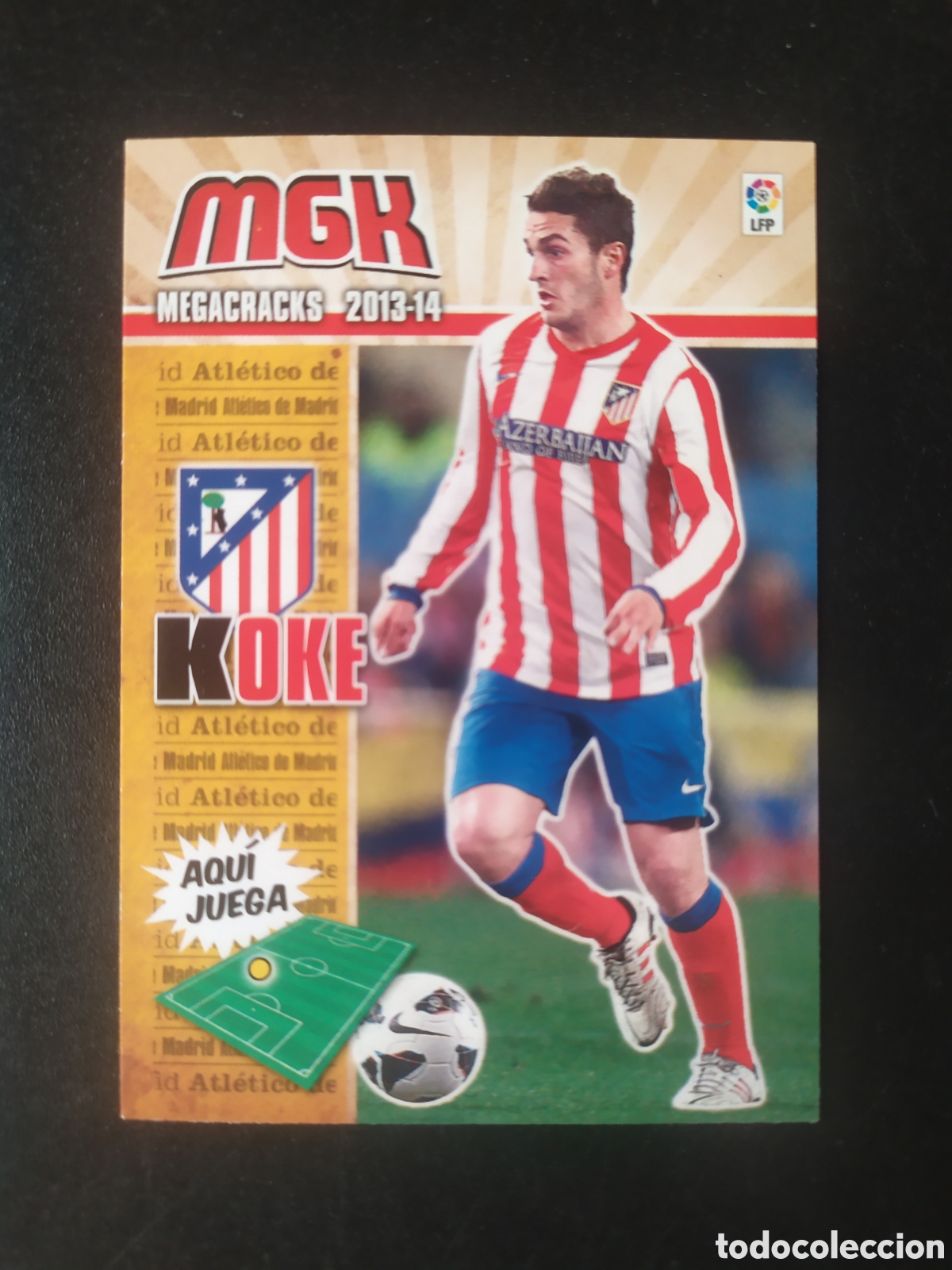 Cromos de f&uacute;tbol: Megacracks 2013 2014 13 14 panini Koke n&deg; 49 Atl&eacute;tico Madrid