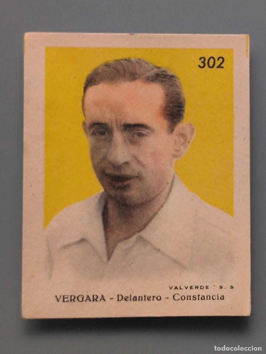 Cromos de f&uacute;tbol: MUY DIFICIL CROMO VERGARA DELANTERO CONSTANCIA FOTO-SORPRESA FUTBOL LIGA 1944 INCA MALLORCA BALEARES