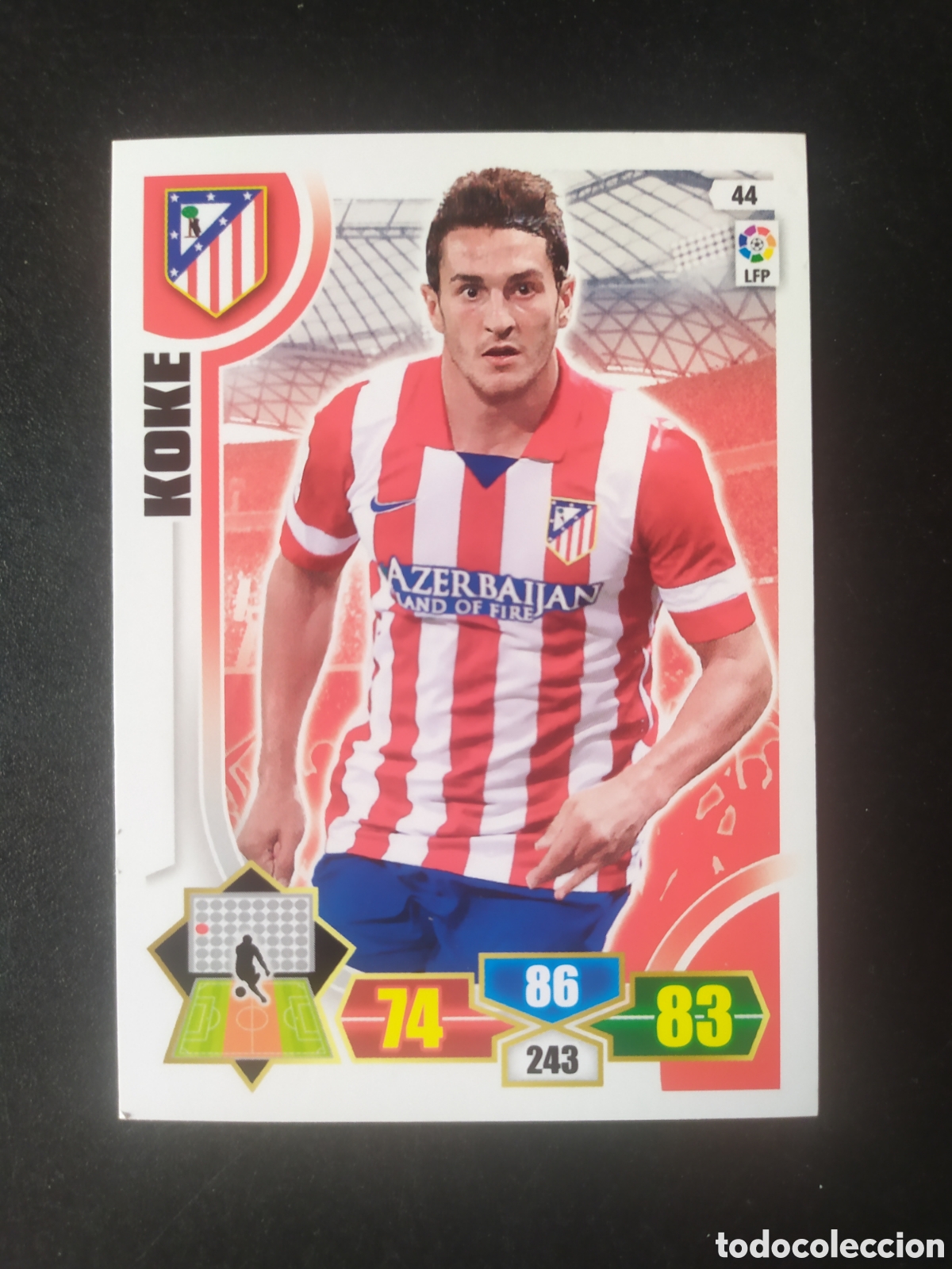Cromos de f&uacute;tbol: Adrenalyn 2013 2014 13 14 panini Koke n&deg; 44 Atl&eacute;tico Madrid