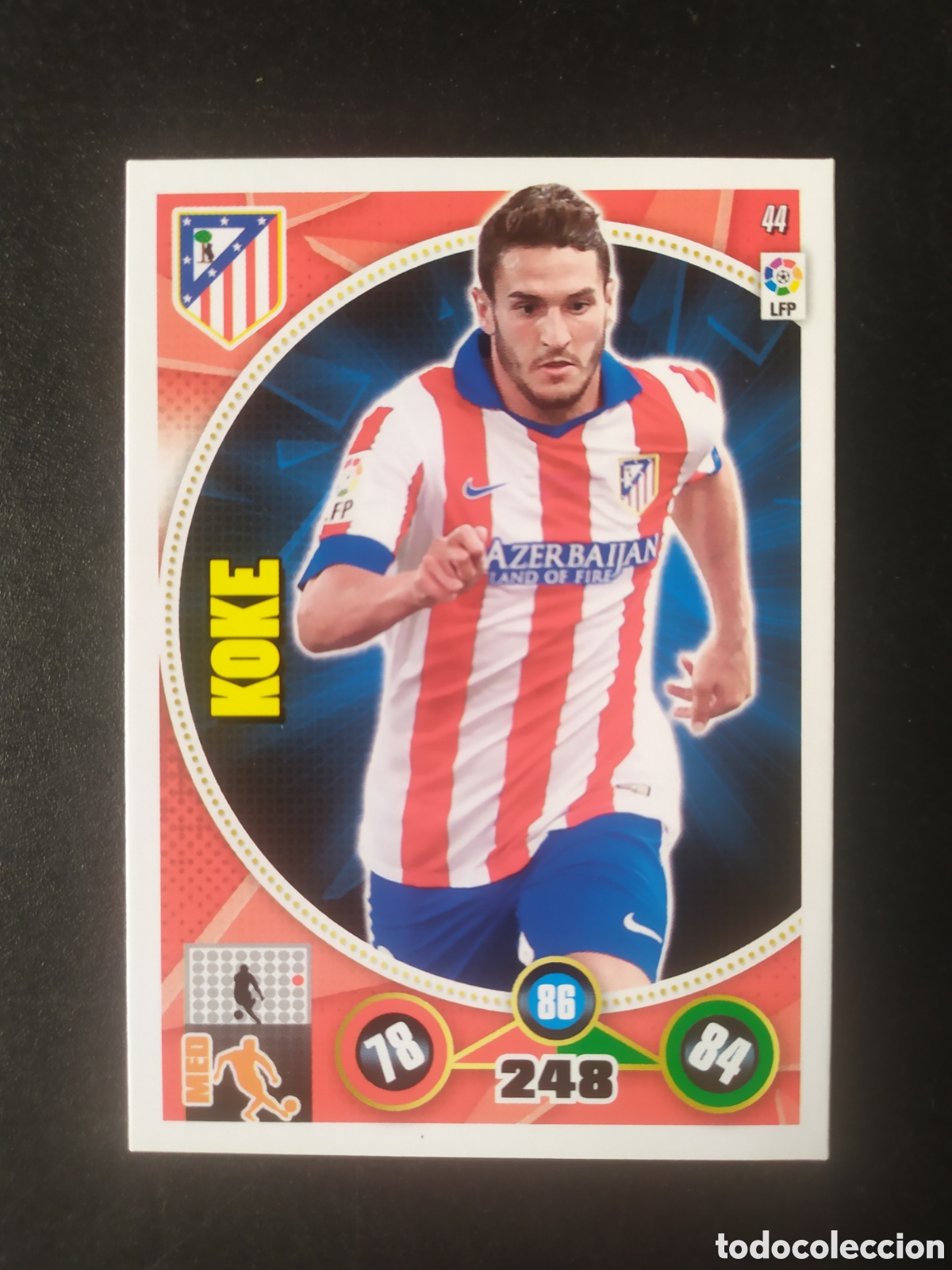 Cromos de f&uacute;tbol: Adrenalyn 2014 2015 14 15 panini Koke n&deg; 44 Atl&eacute;tico Madrid