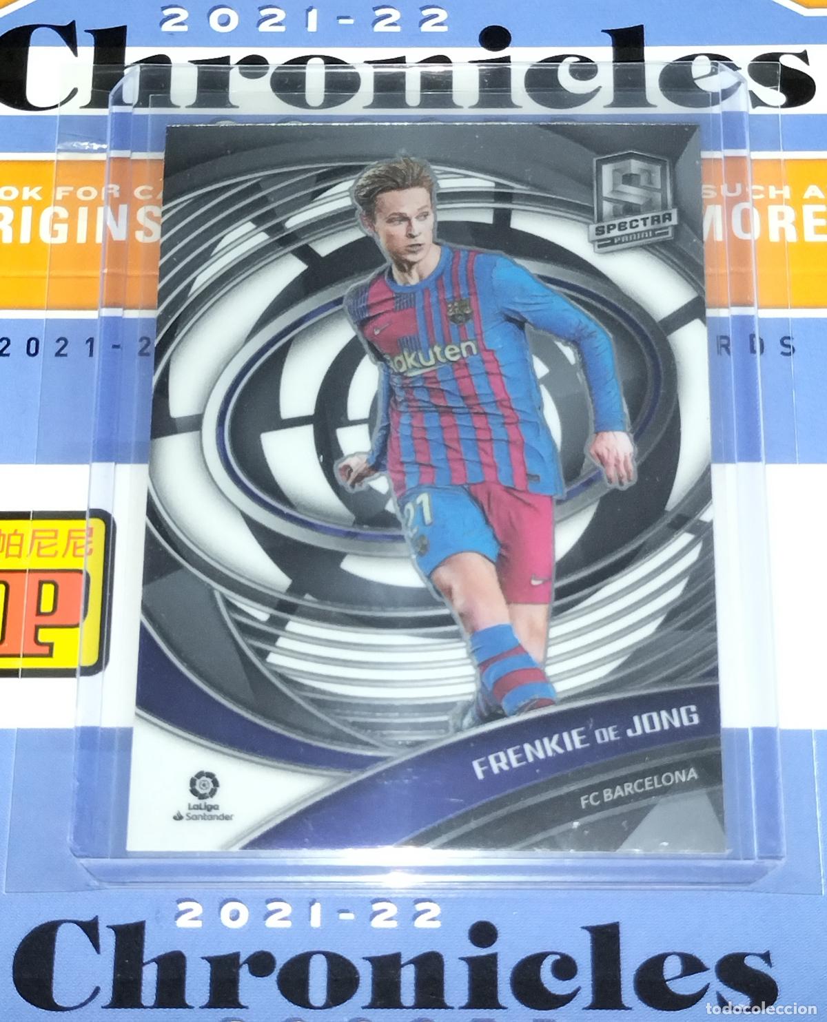 Cromos de f&uacute;tbol: N&ordm; 252 FRENKIE DE JONG FC BARCELONA CARD CHRONICLES SPECTRA LA LIGA SOCCER 2021 2022 21 22 PANINI