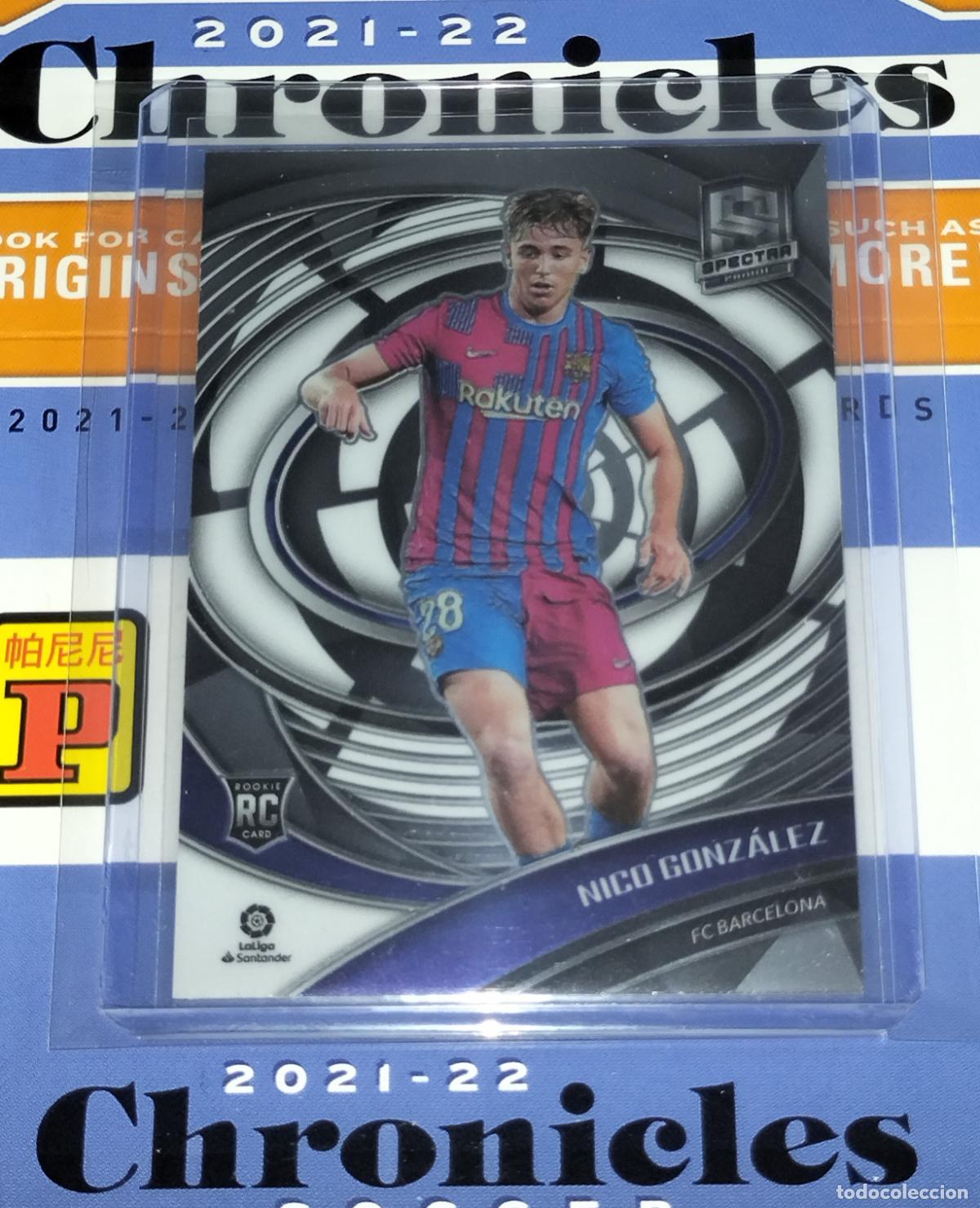 Cromos de f&uacute;tbol: N&ordm; 253 NICO GONZALEZ RC FC BARCELONA CARD CHRONICLES SPECTRA LA LIGA SOCCER 2021 2022 21 22 PANINI