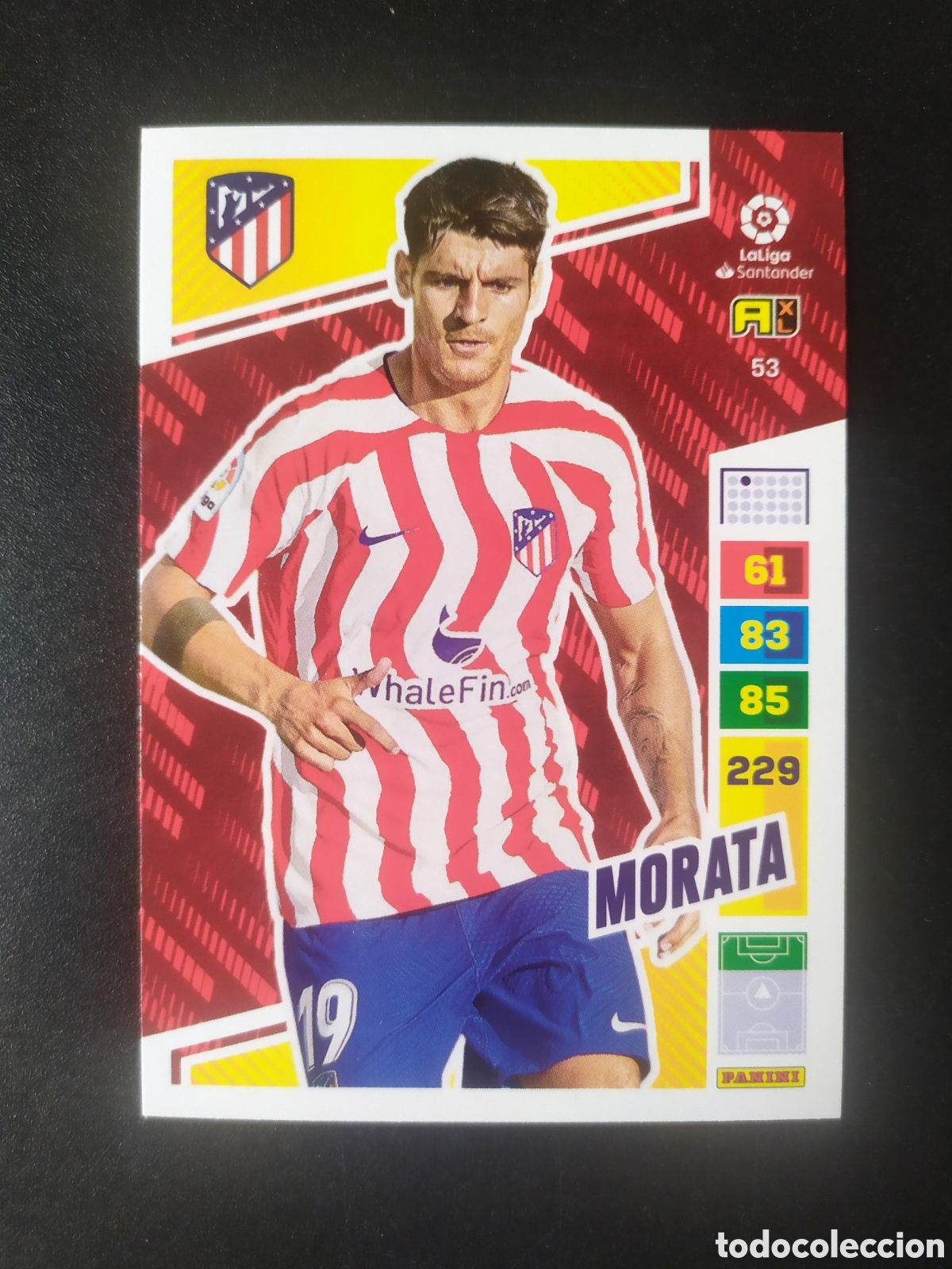 Cromos de f&uacute;tbol: Adrenalyn 2022 2023 22 23 panini Morata n&deg; 53 Atl&eacute;tico Madrid