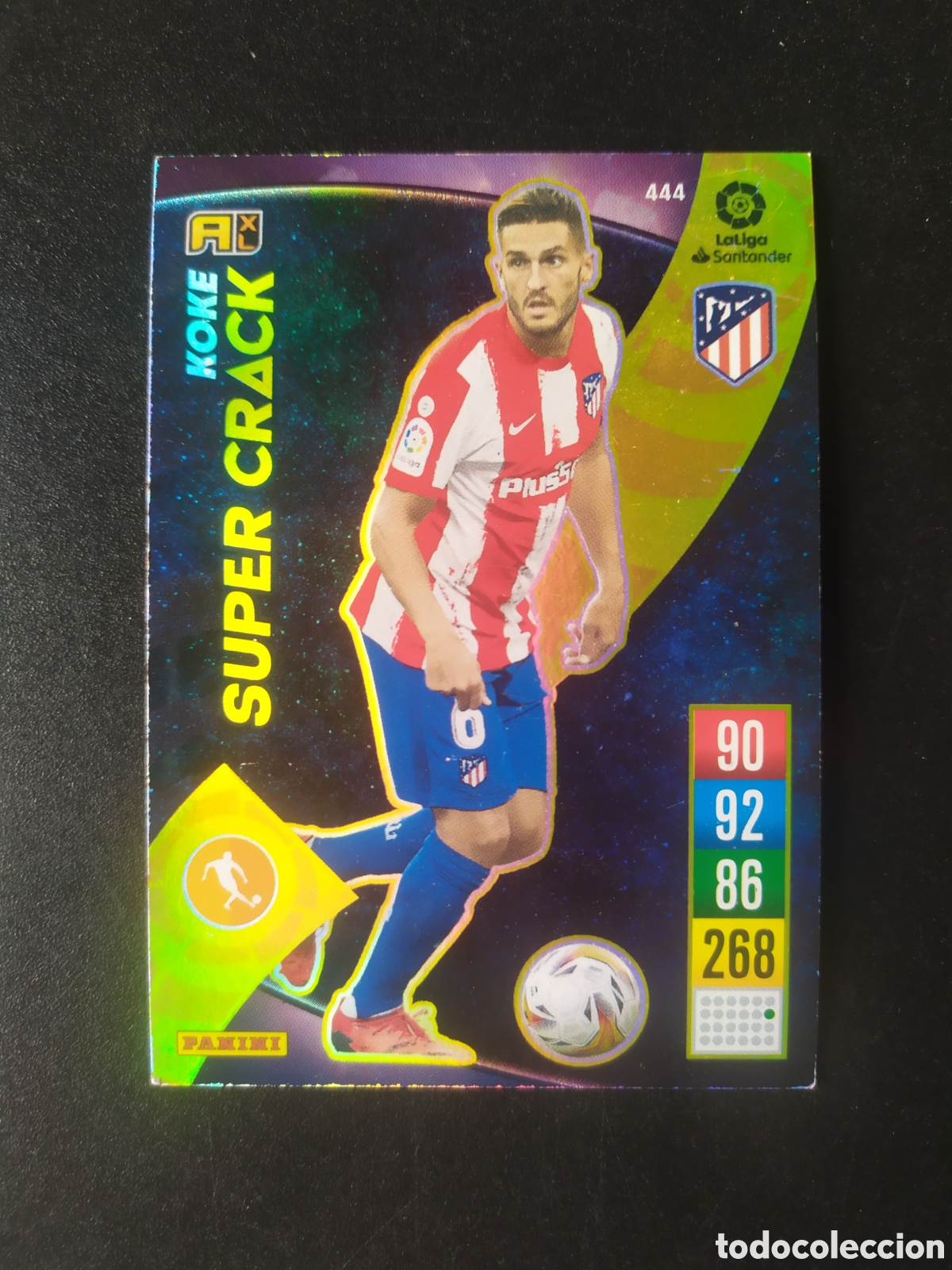 Cromos de f&uacute;tbol: Adrenalyn 2021 2022 21 22 panini Koke super crack n&deg; 444 Atl&eacute;tico Madrid