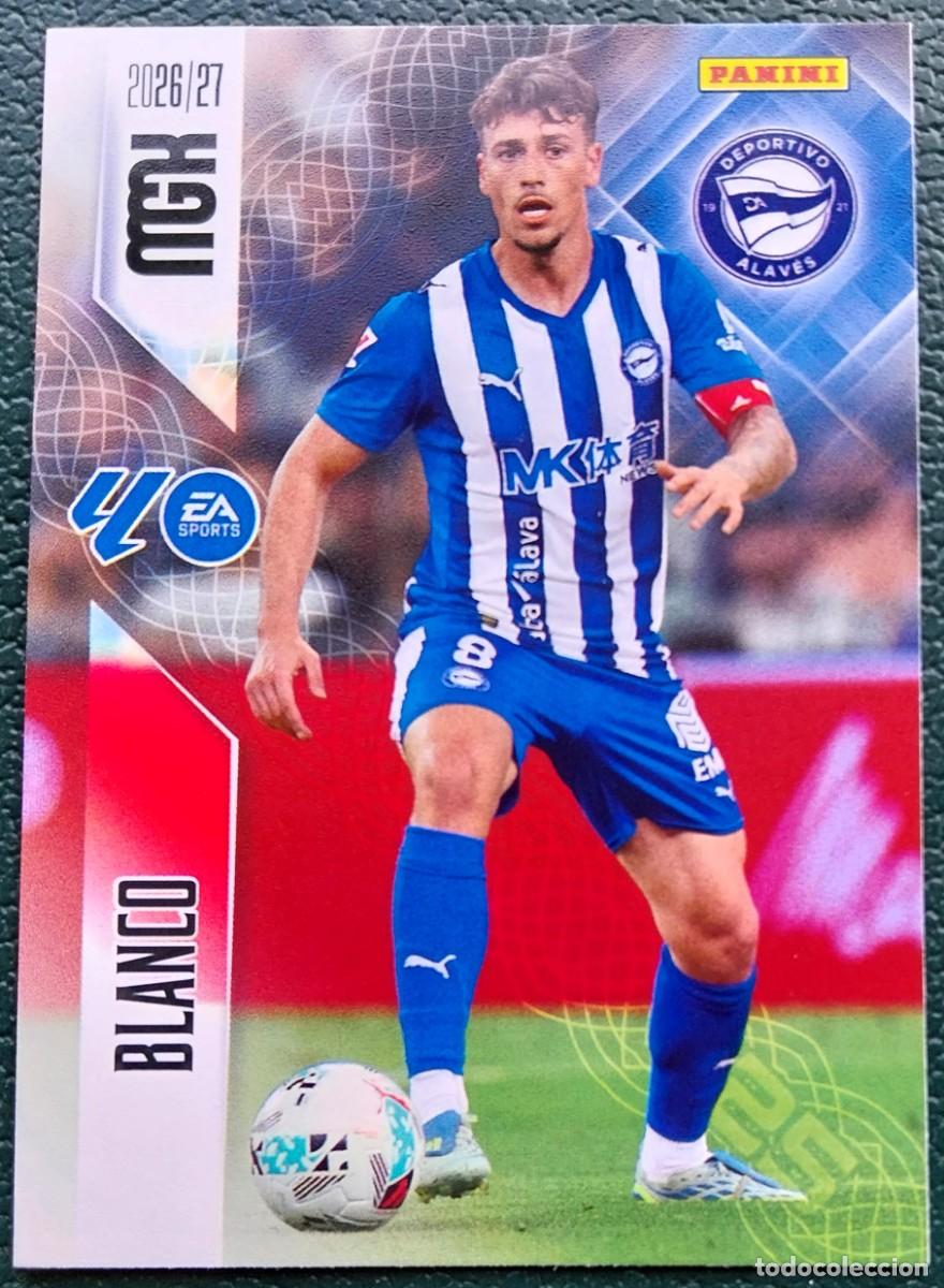 Cromos de f&uacute;tbol: 28 BLANCO DEPORTIVO ALAVES FICHAS ALBUM MEGACRACKS 2026 2027 MGK 26 27