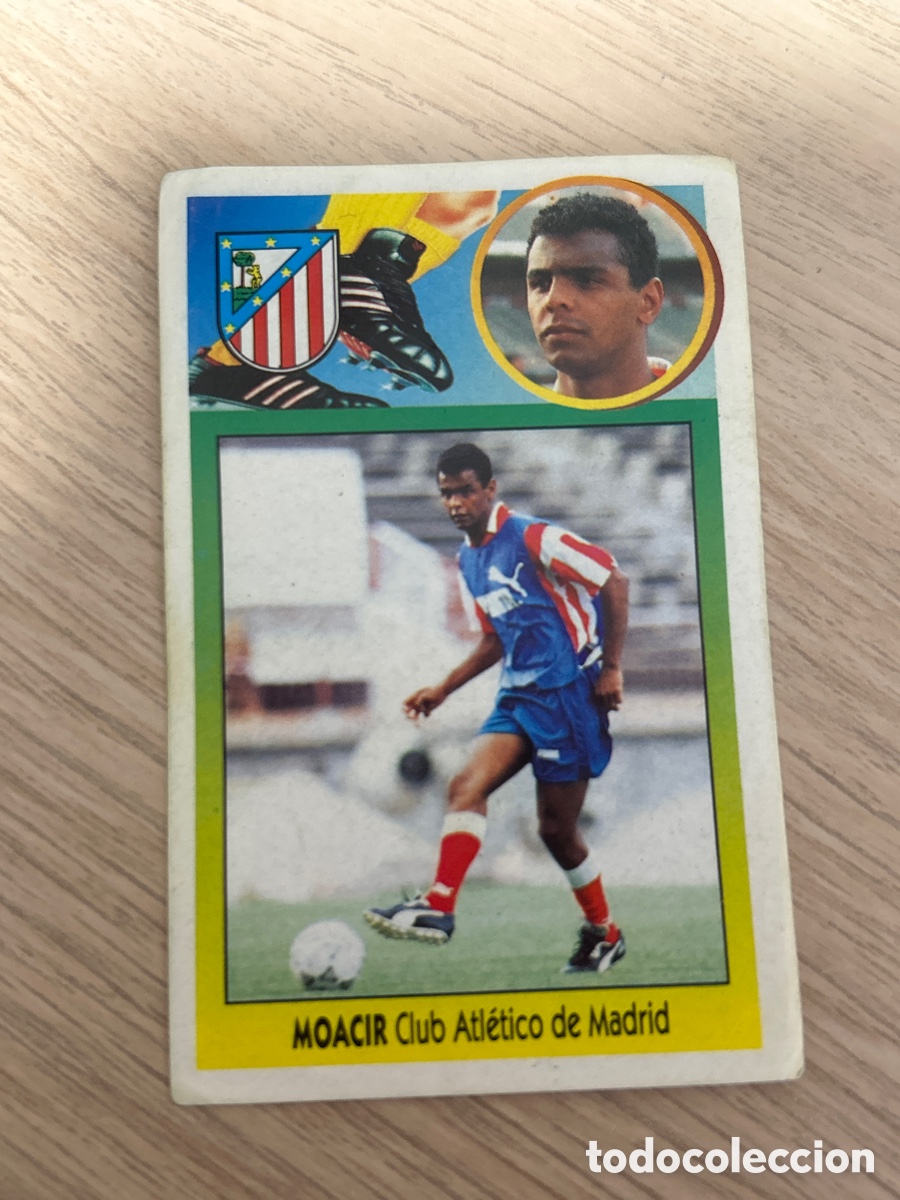 Football Stickers: MOACIR ATLETICO MADRID COLOCA ADHESIVO LIGA ESTE 1993 1994 93 94 NUNCA PEGADO SIN PEGAR