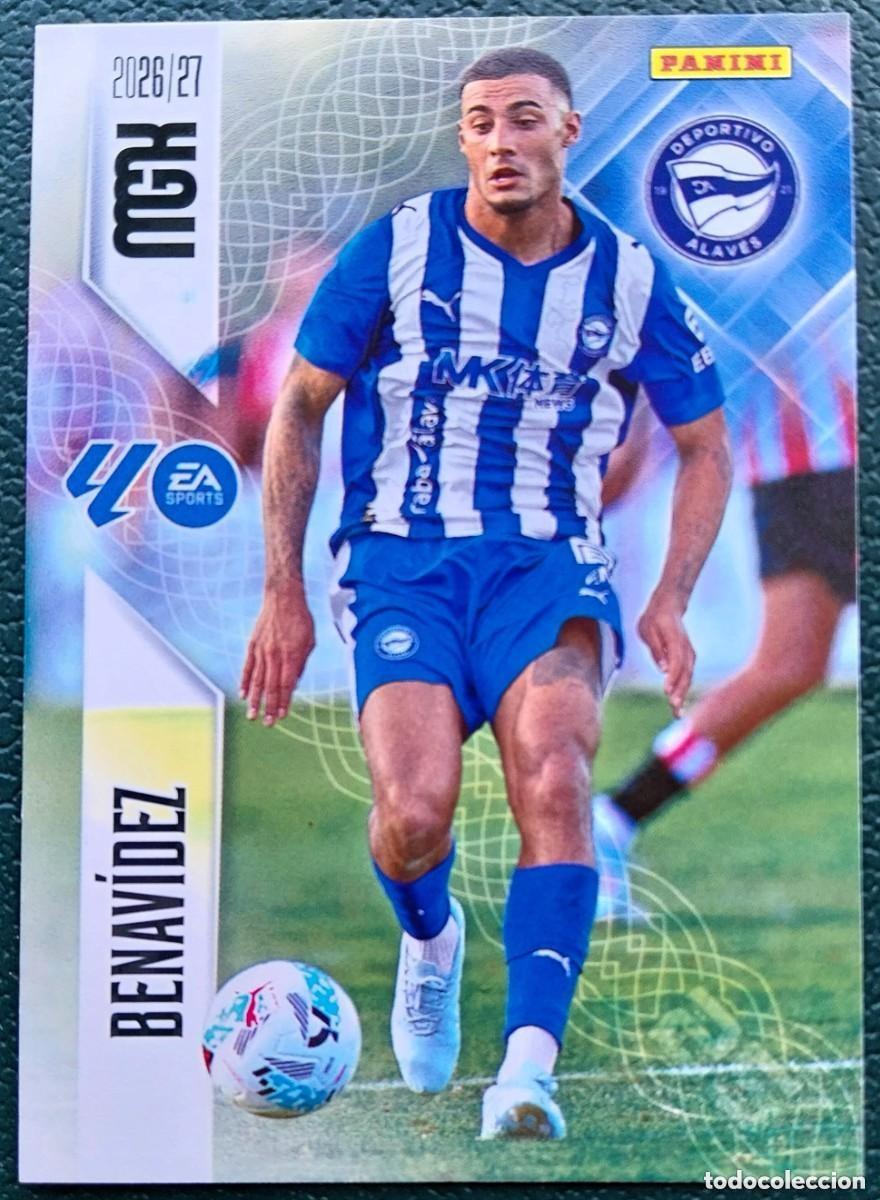 Football Stickers: 27 BENAVIDEZ DEPORTIVO ALAVES FICHAS ALBUM MEGACRACKS 2026 2027 MGK 26 27