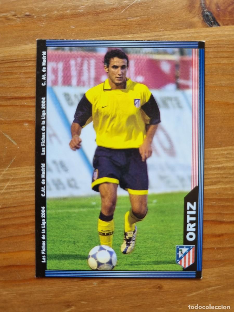 Football Stickers: 309 ORTIZ (Atl&eacute;tico de Madrid). Las Fichas de la Liga 2003 2004 03 04 (Mundicromo)