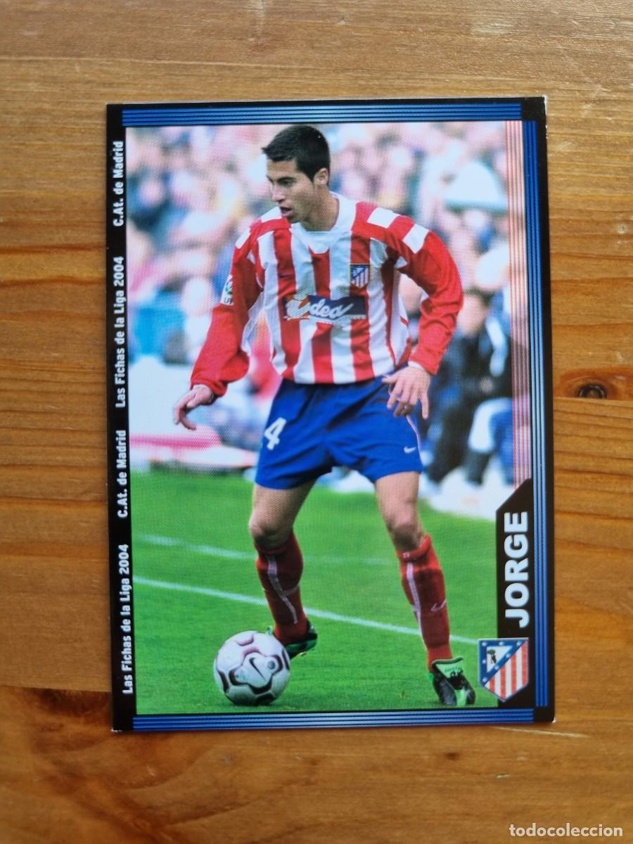 Football Stickers: 315 JORGE (Atl&eacute;tico de Madrid). Las Fichas de la Liga 2003 2004 03 04 (Mundicromo)