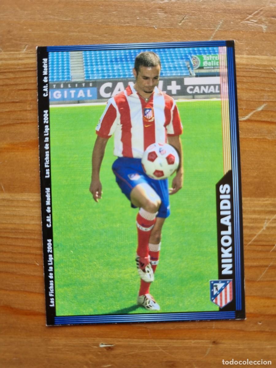 Cromos de Futebol: 320 NIKOLAIDIS (Atl&eacute;tico de Madrid). Las Fichas de la Liga 2003 2004 03 04 (Mundicromo)