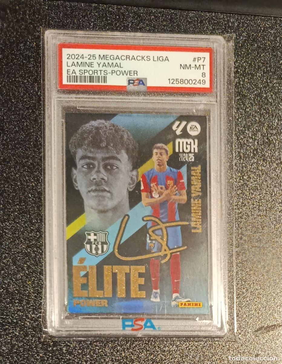 Cromos de Futebol: PSA 8 Lamine Yamal Elite Power firmada (serigrafiada) Megacracks 24 25