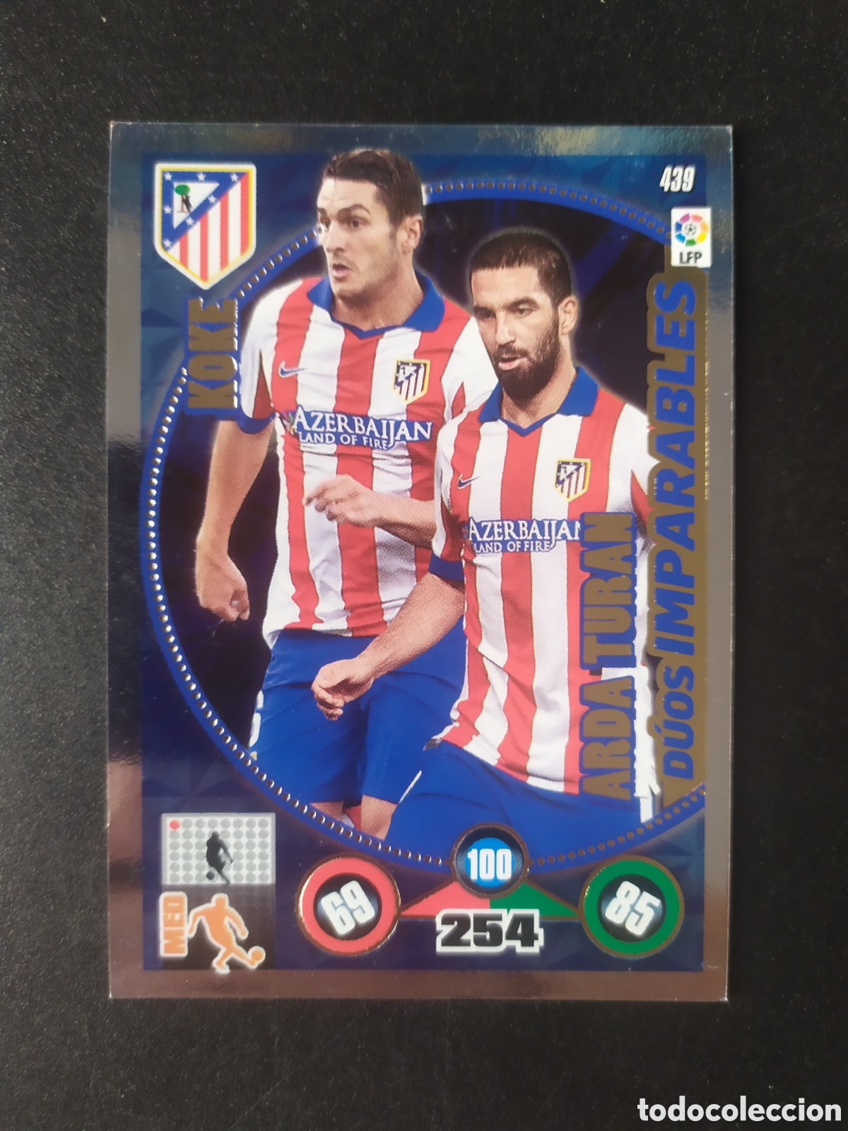Cromos de f&uacute;tbol: Adrenalyn 2014 2015 14 15 panini Koke Arda Turan duos imparables n&ordm; 438 Atl&eacute;tico Madrid