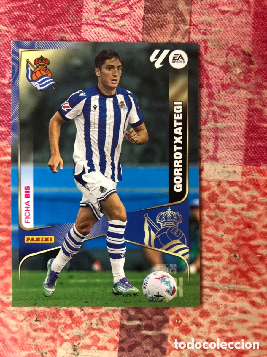 Cromos de f&uacute;tbol: GORROTXATEGI REAL SOCIEDAD NUMERO 316 BIS MEGACRACKS 2025 2026