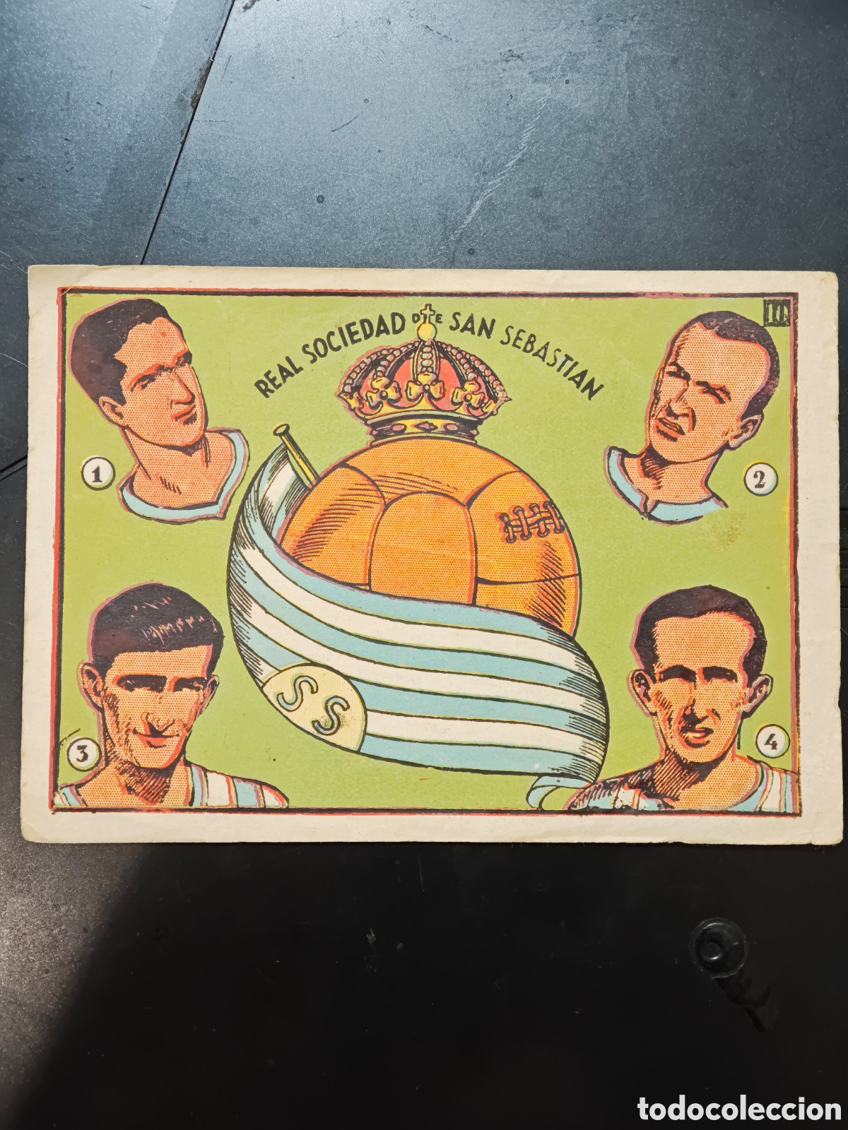 Cromos de f&uacute;tbol: REAL SOCIEDAD DE SAN SEBASTIAN - 1941 1942 - 41 42 - BRUGUERA - CROMOS CULTURA -
