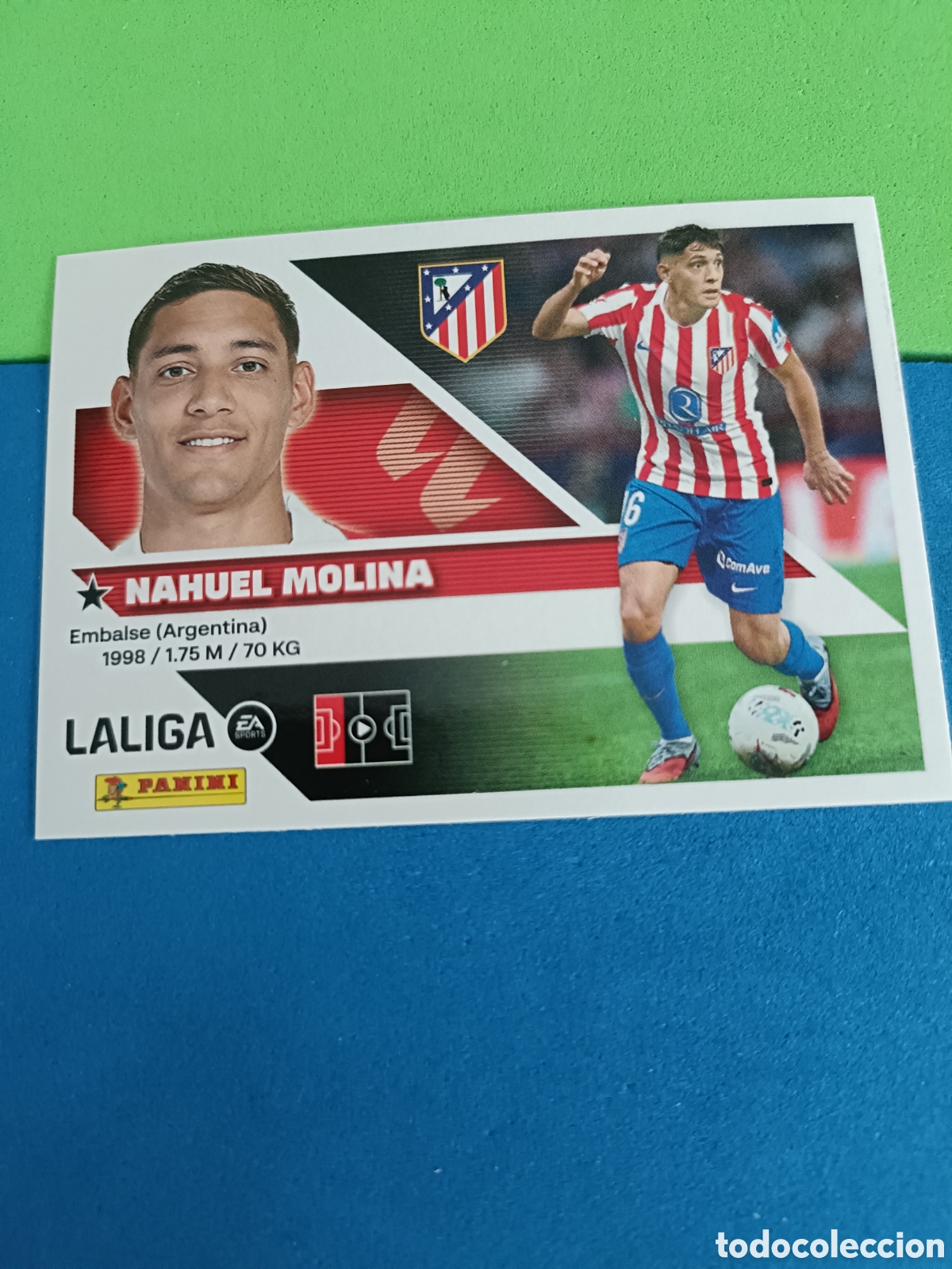 Cromos de f&uacute;tbol: Panini cromos stickers Liga este 2026 2027 26 27 - Atl&eacute;tico Madrid 6 Nahuel Molina