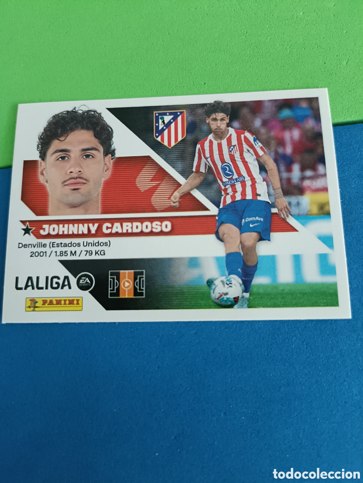 Cromos de f&uacute;tbol: Panini cromos stickers Liga este 2026 2027 26 27 - Atl&eacute;tico Madrid 13 Johnny Cardoso