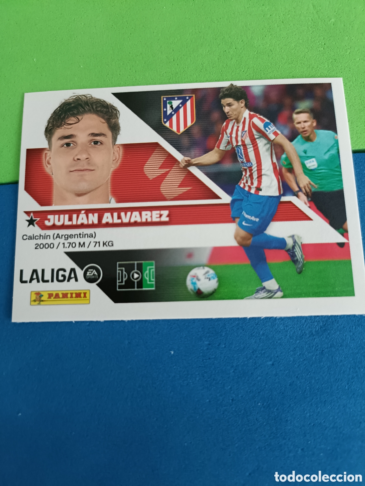Cromos de f&uacute;tbol: Panini cromos stickers Liga este 2026 2027 26 27 - Atl&eacute;tico Madrid 20 Juli&aacute;n &Aacute;lvarez