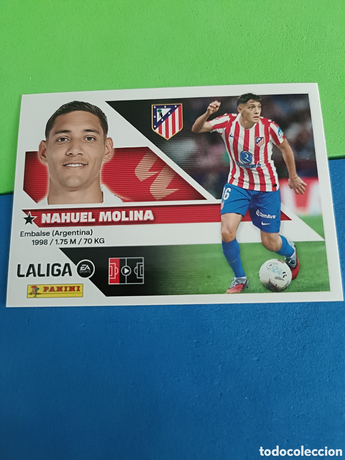 Cromos de Futebol: Panini cromos stickers Liga este 2026 2027 26 27 - Atl&eacute;tico Madrid 6 Nahuel Molina