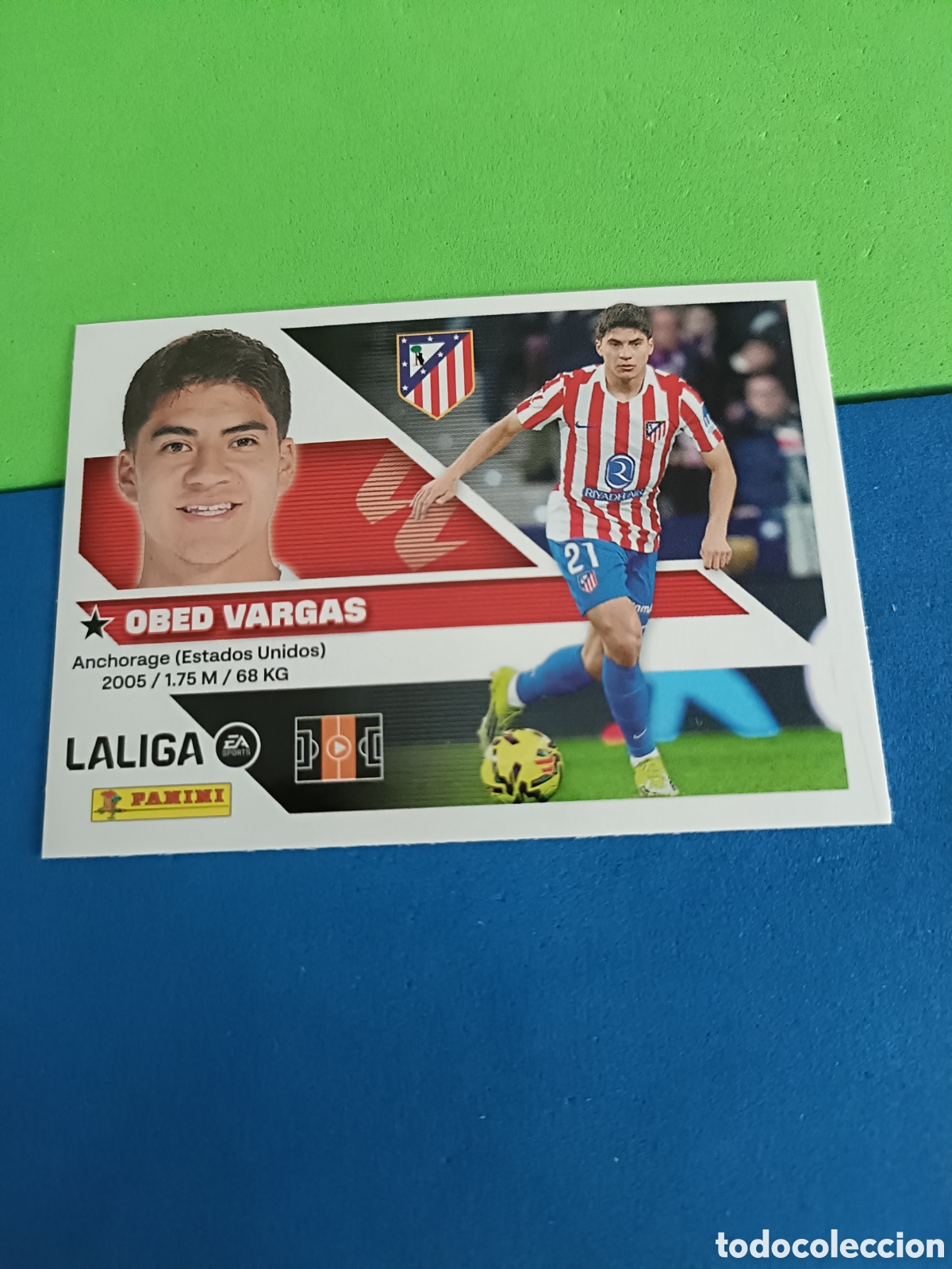 Cromos de f&uacute;tbol: Panini cromos stickers Liga este 2026 2027 26 27 - Atl&eacute;tico Madrid 14B Vargas
