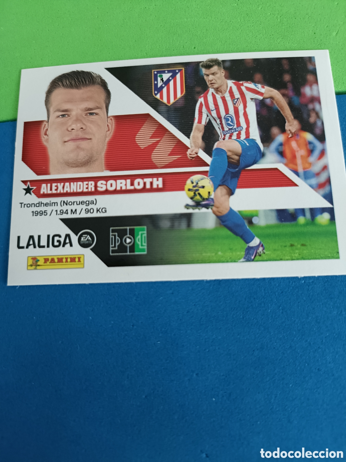 Cromos de f&uacute;tbol: Panini cromos stickers Liga este 2026 2027 26 27 - Atl&eacute;tico Madrid 19 Sorloth