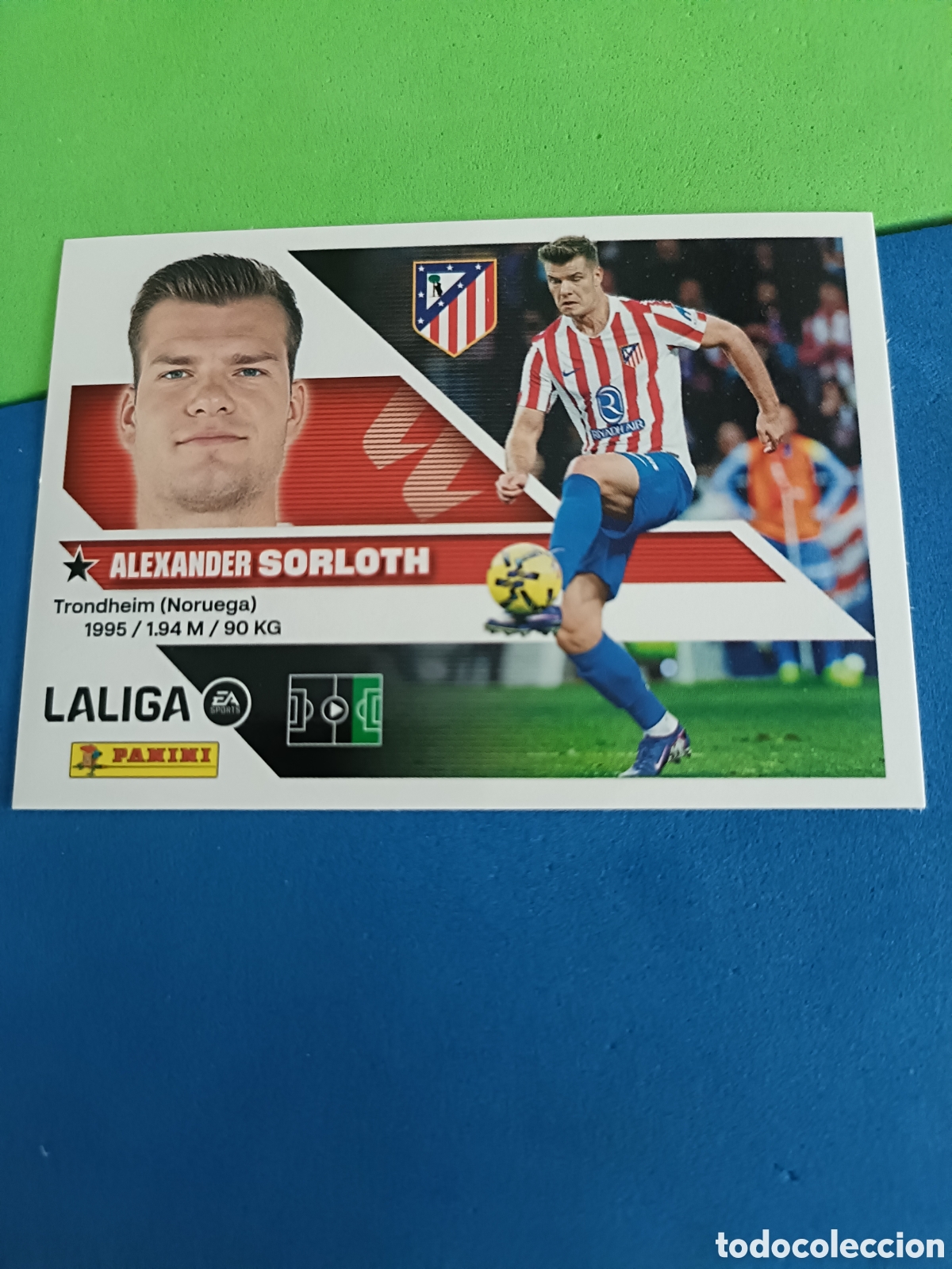 Cromos de f&uacute;tbol: Panini cromos stickers Liga este 2026 2027 26 27 - Atl&eacute;tico Madrid 19 Sorloth